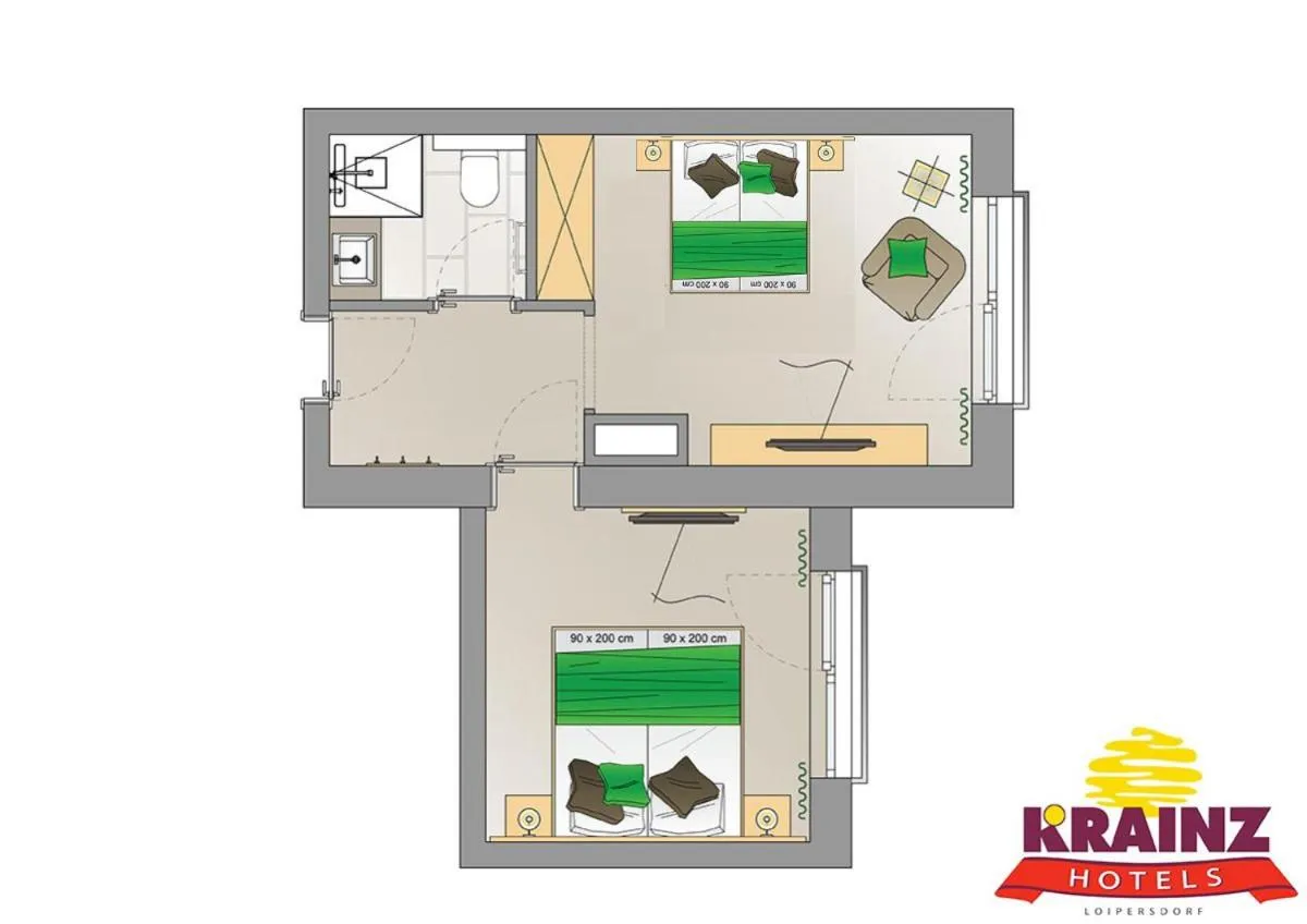 Floor plan in Vitalhotel Krainz