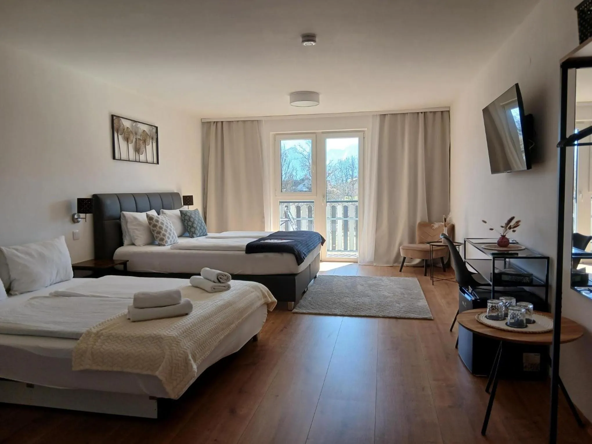 Bed in Hotel Fuchs & Hase SELF CHECK IN