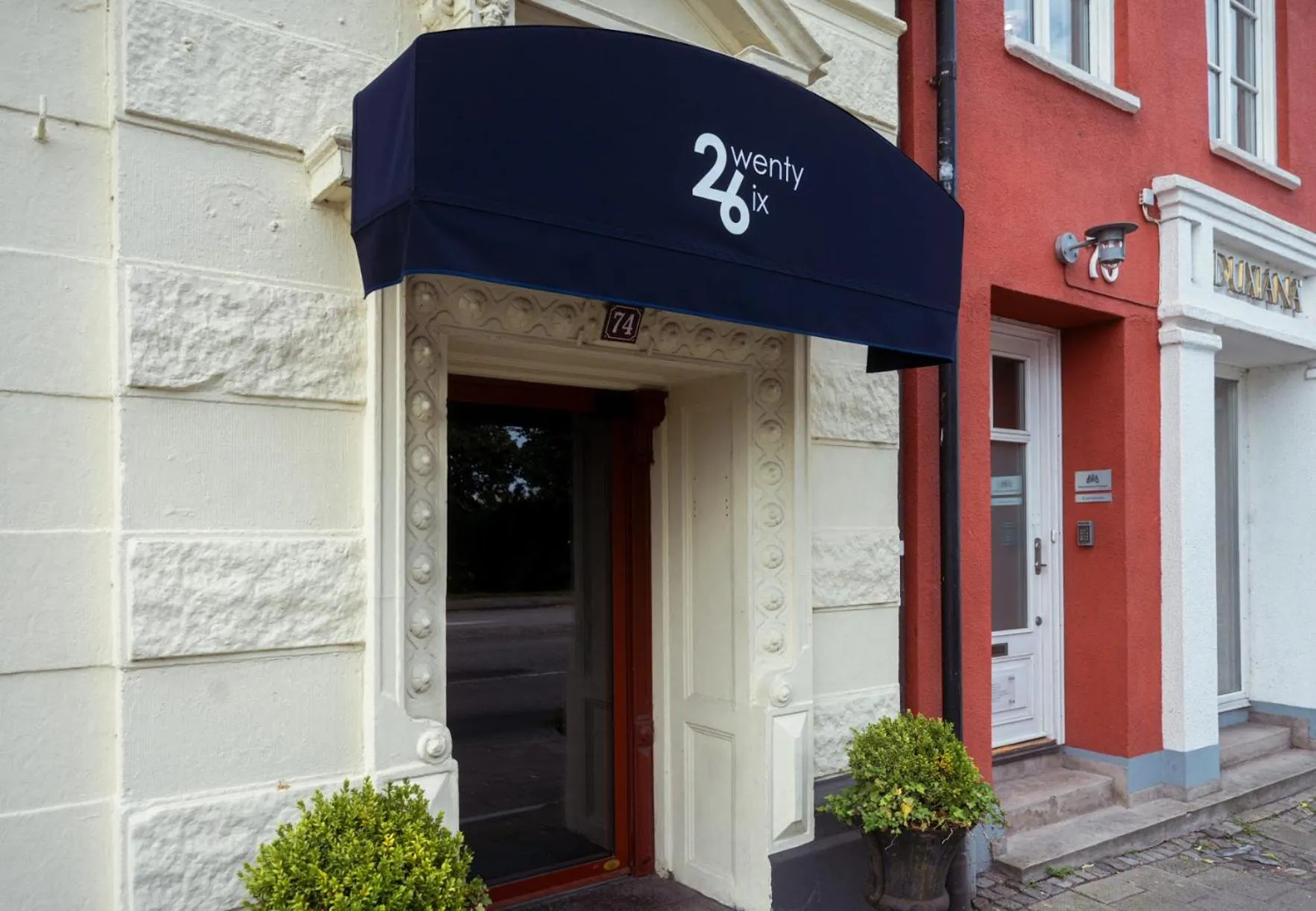 Facade/entrance in The Duxiana Malmö