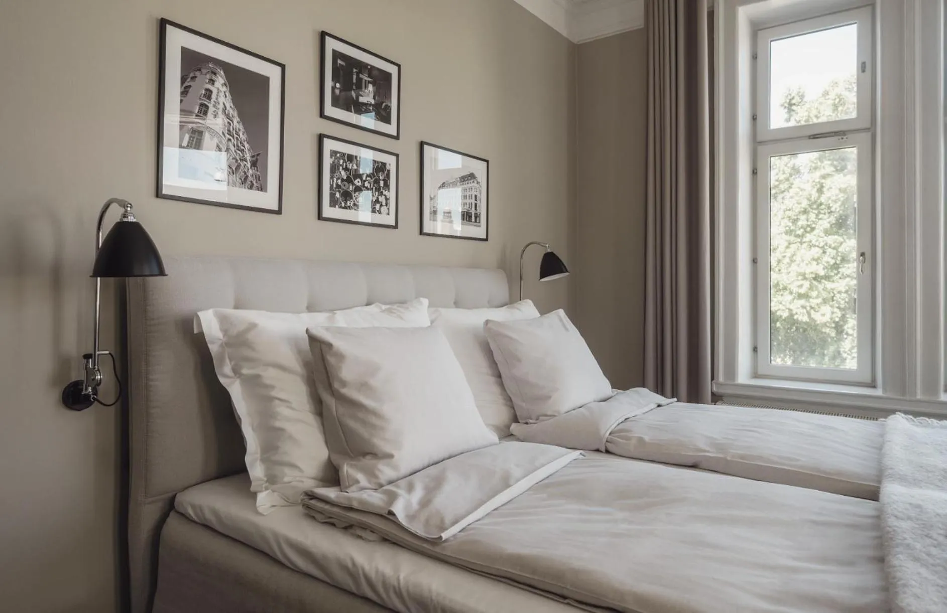 Bedroom, Bed in The Duxiana Malmö