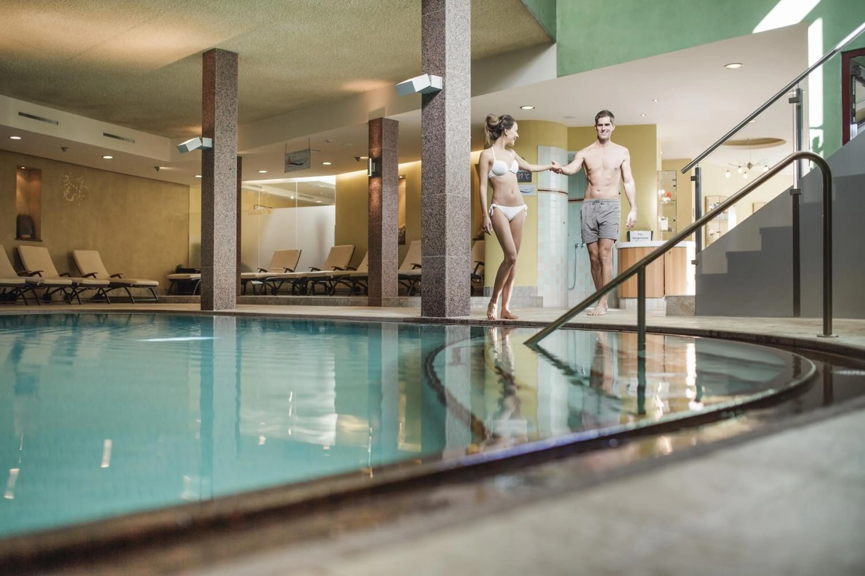 Spa and wellness centre/facilities in Hotel Vier Jahreszeiten