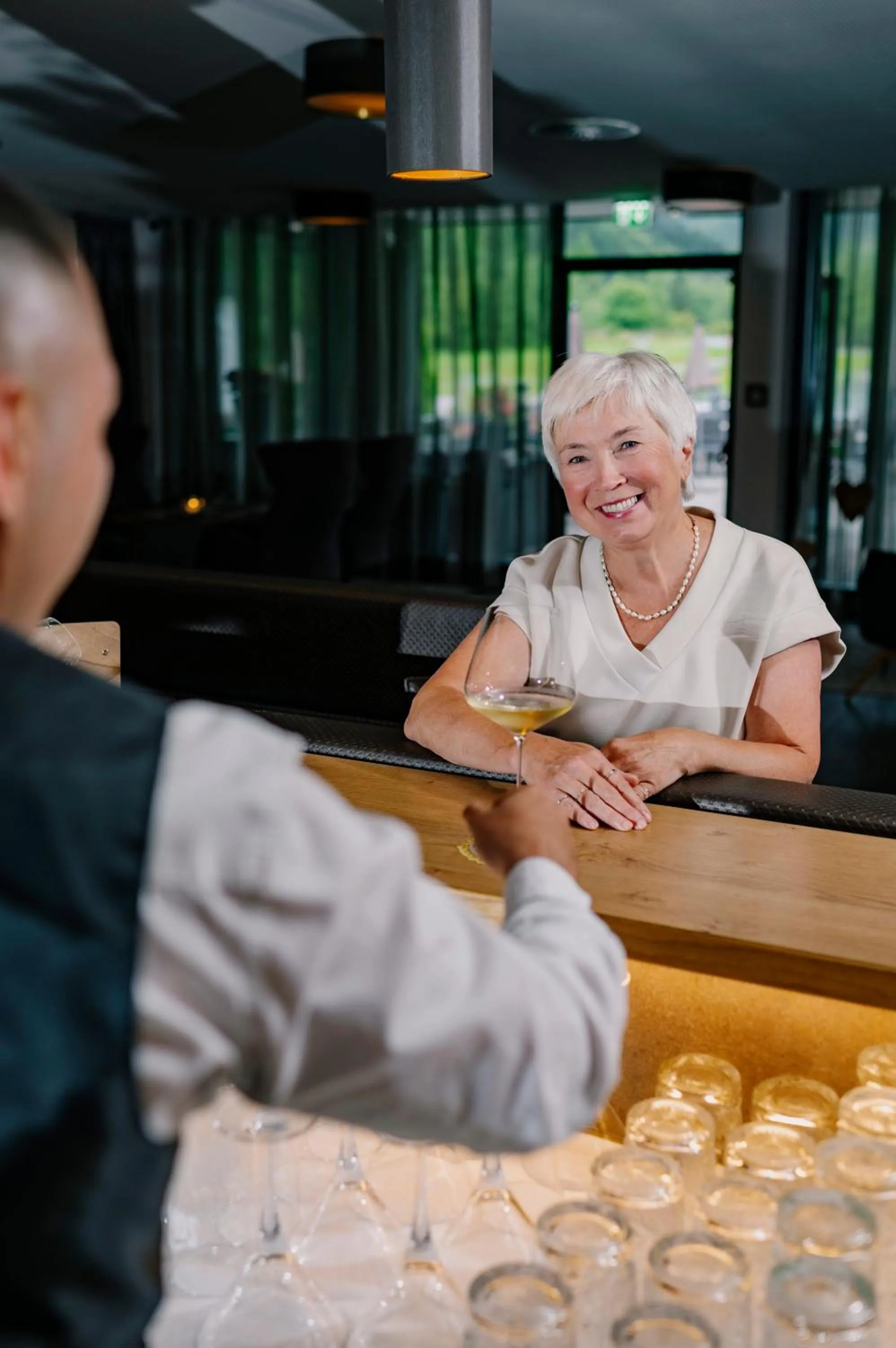 Lounge or bar in DAS VIER Sport,- und Wellnesshotel