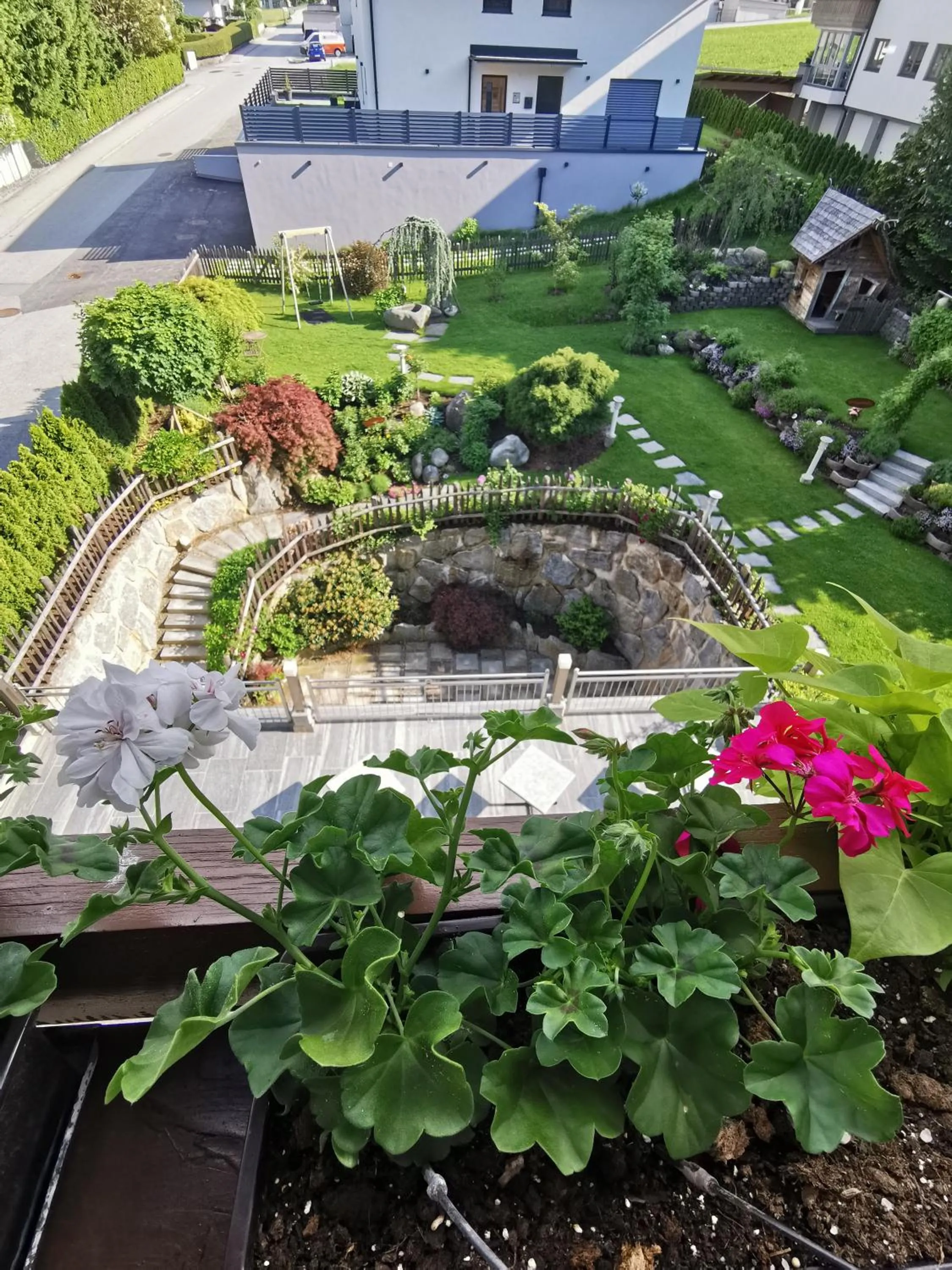 Garden view in Hotel Landhaus Zillertal