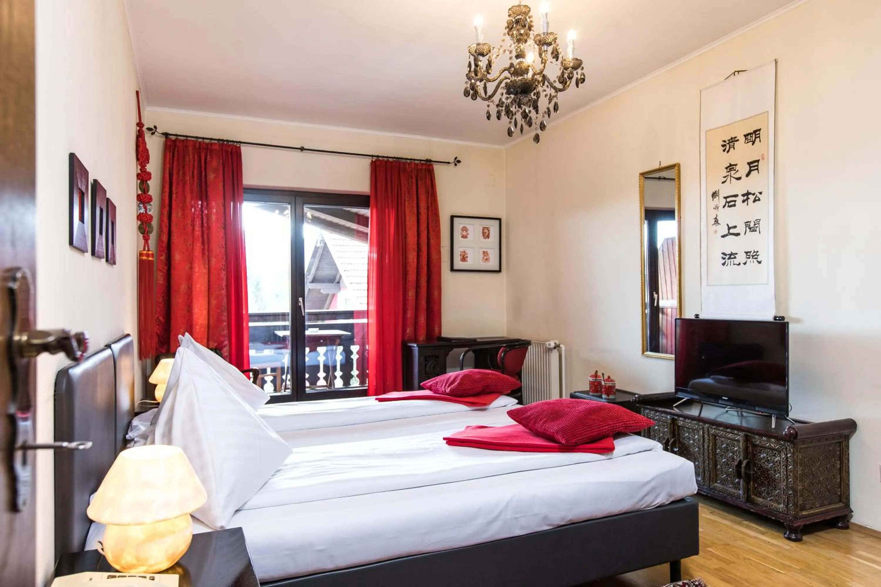 Bedroom, Bed in Landidyll-Hotel Nudelbacher