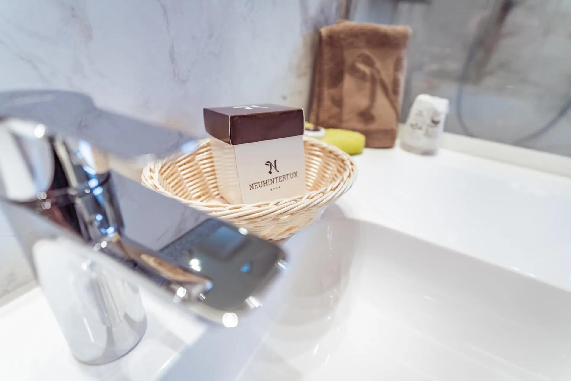 Bathroom in Hotel Neuhintertux 4 Sterne superior