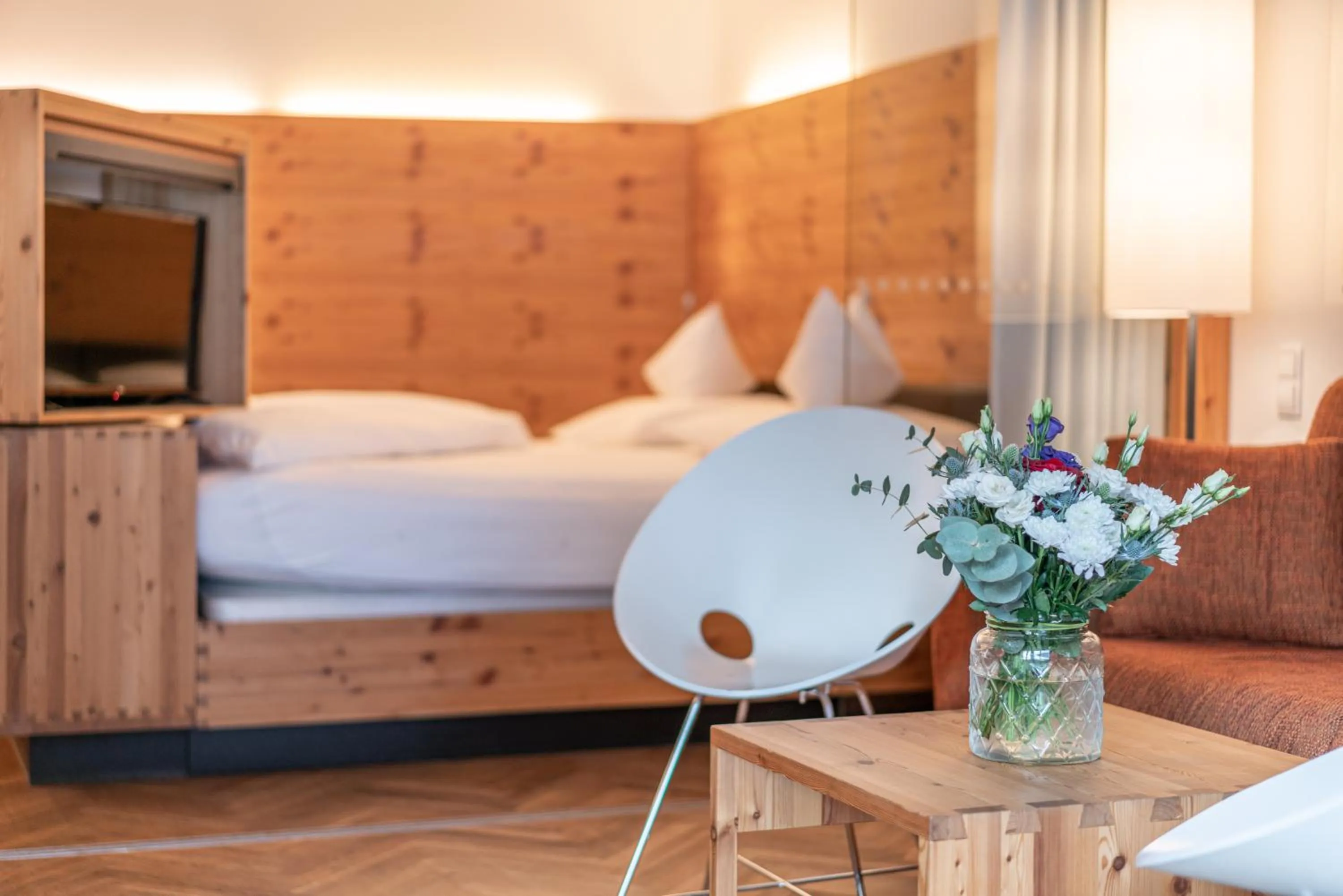 Bed in Hotel Liebe Sonne 4S