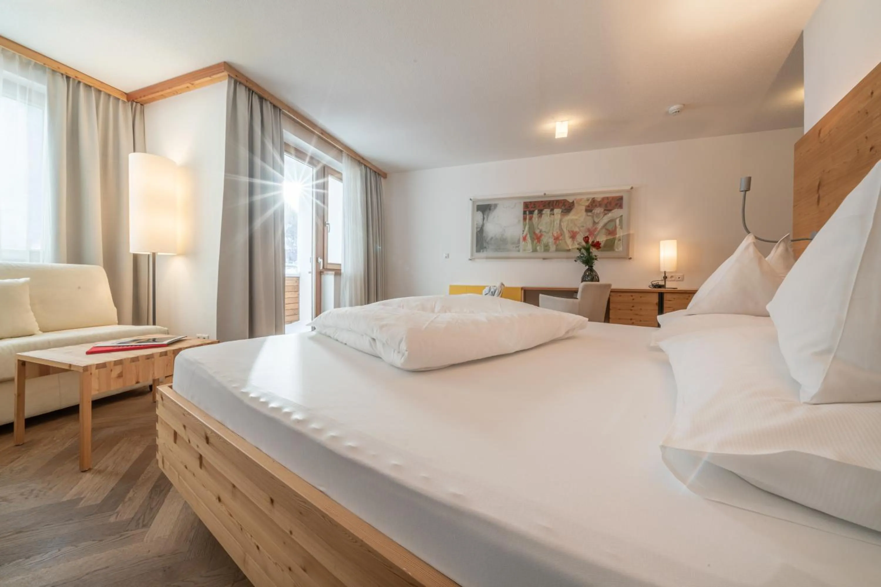 Bed in Hotel Liebe Sonne 4S