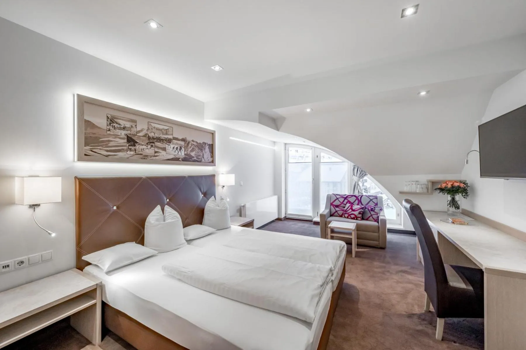 Bed in Hotel Garni Christine