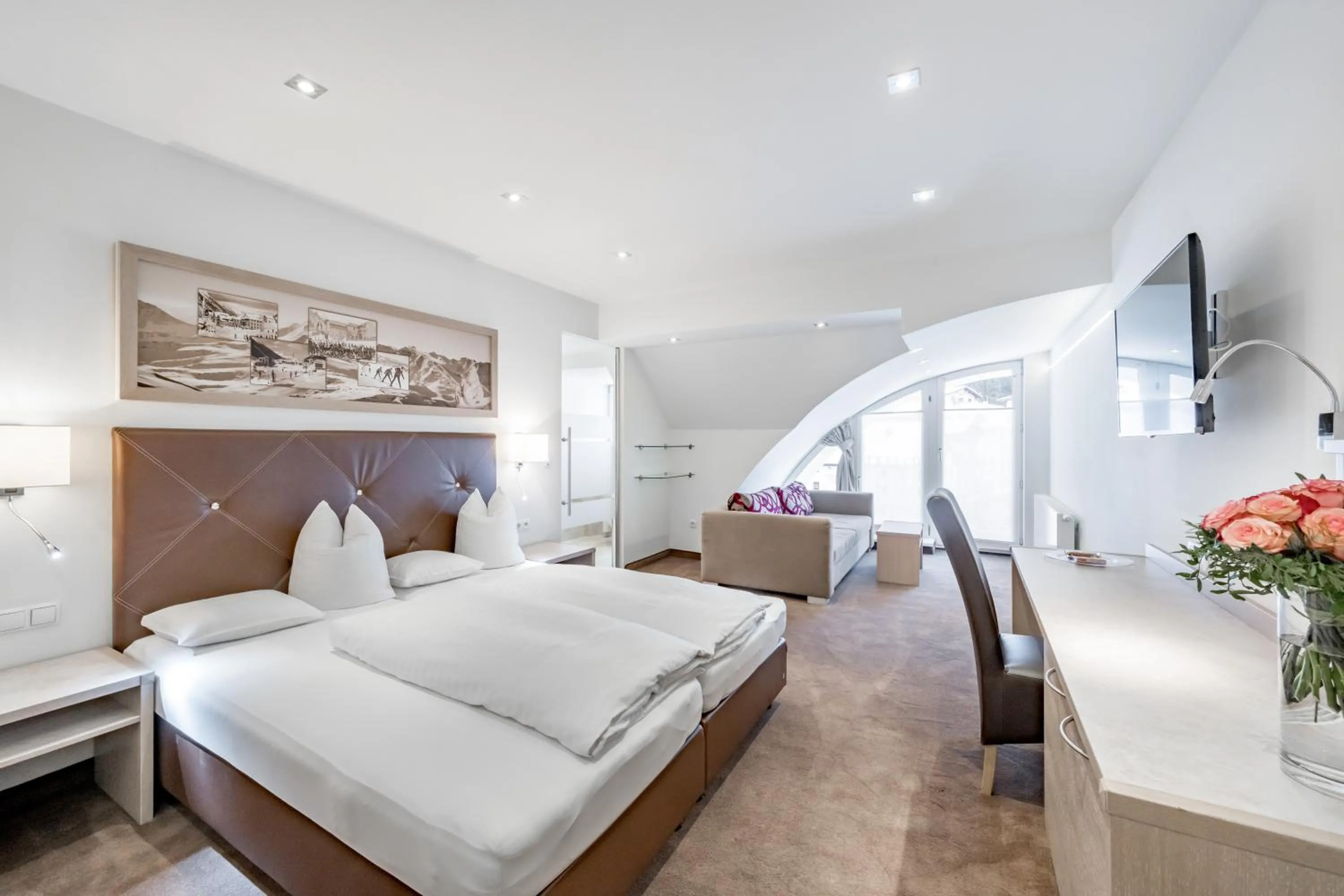 Bed in Hotel Garni Christine