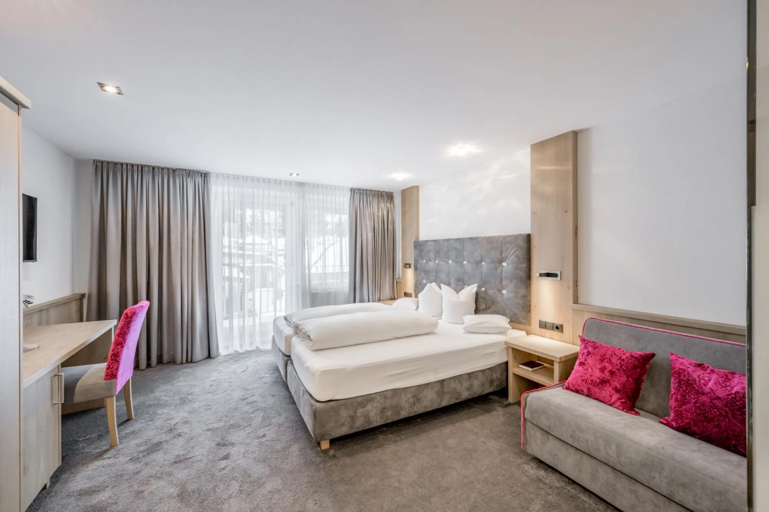 Bed in Hotel Garni Christine