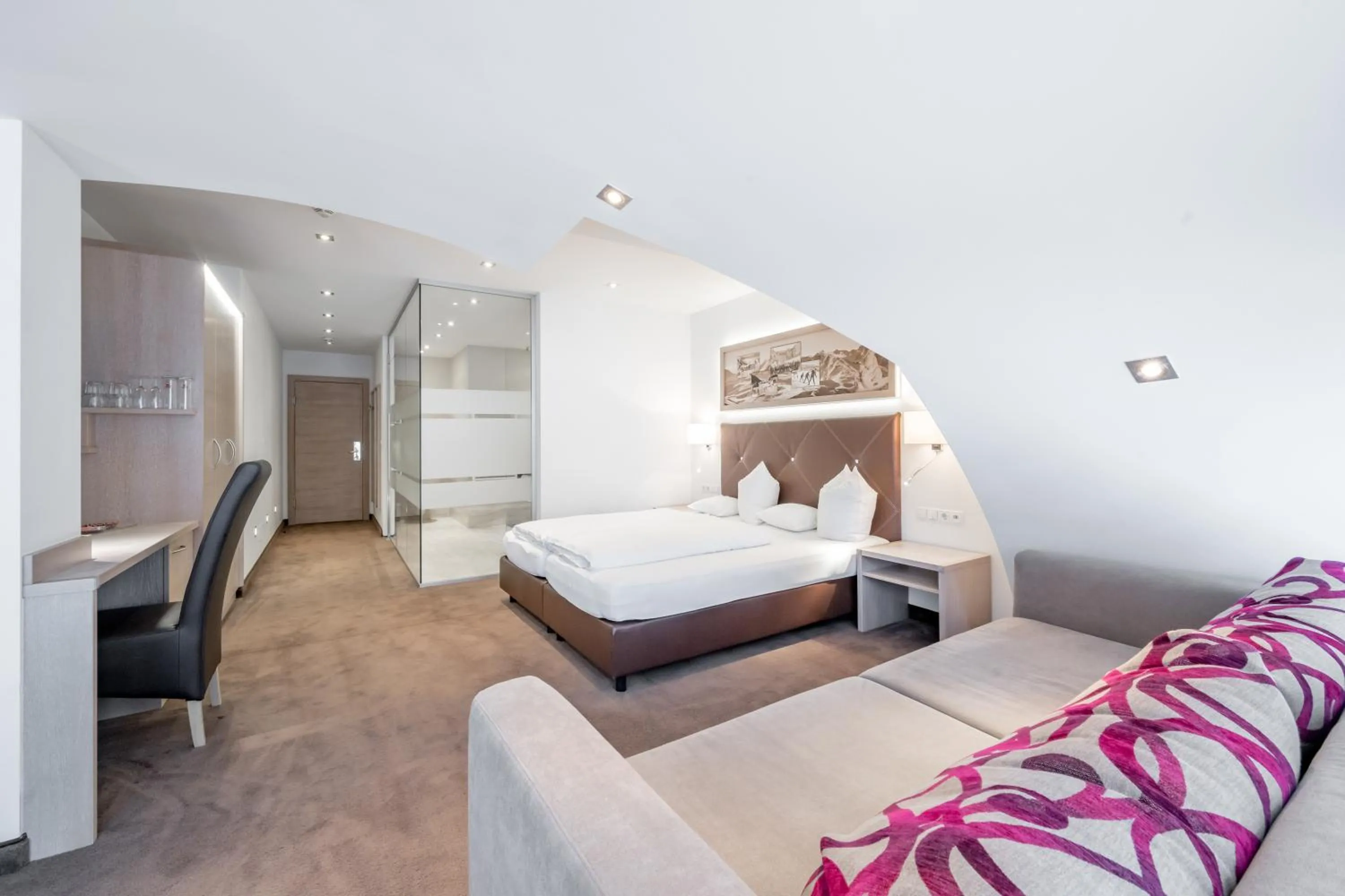 Bed in Hotel Garni Christine