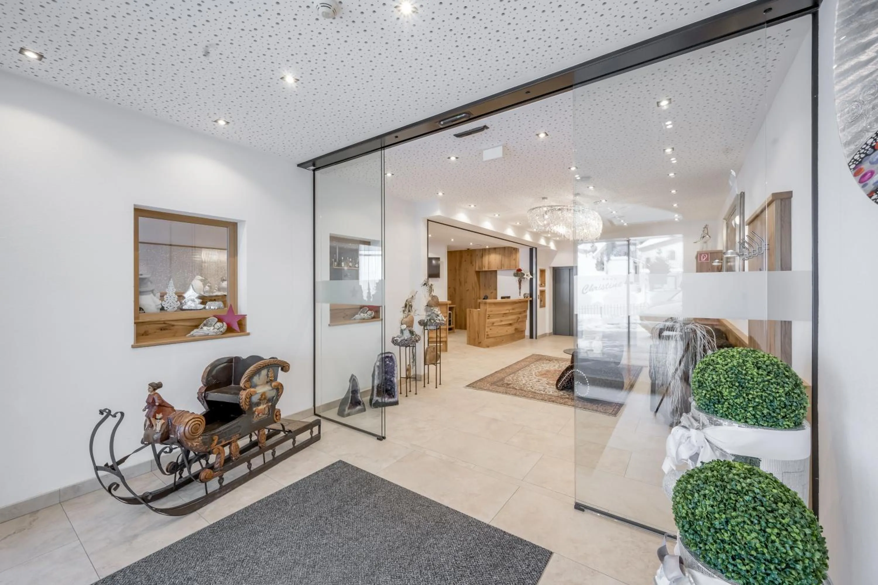 Lobby or reception in Hotel Garni Christine