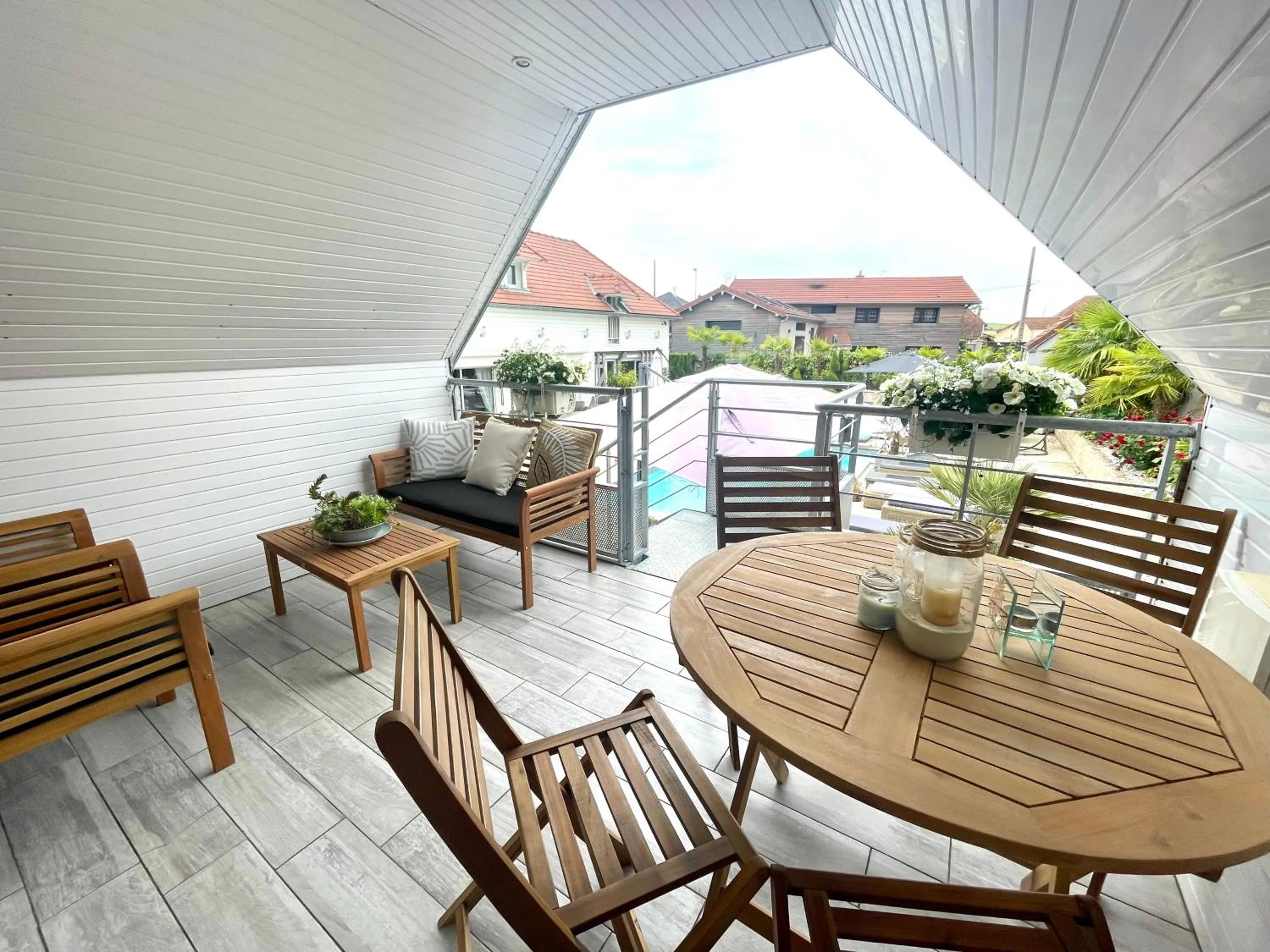 Patio in Gîte de la Croix