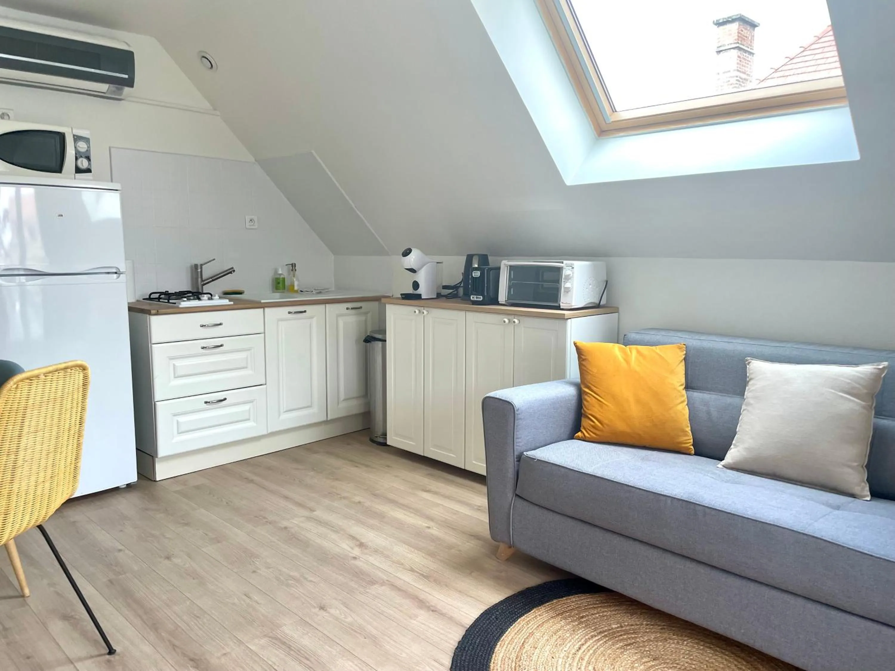 Kitchen or kitchenette in Gîte de la Croix