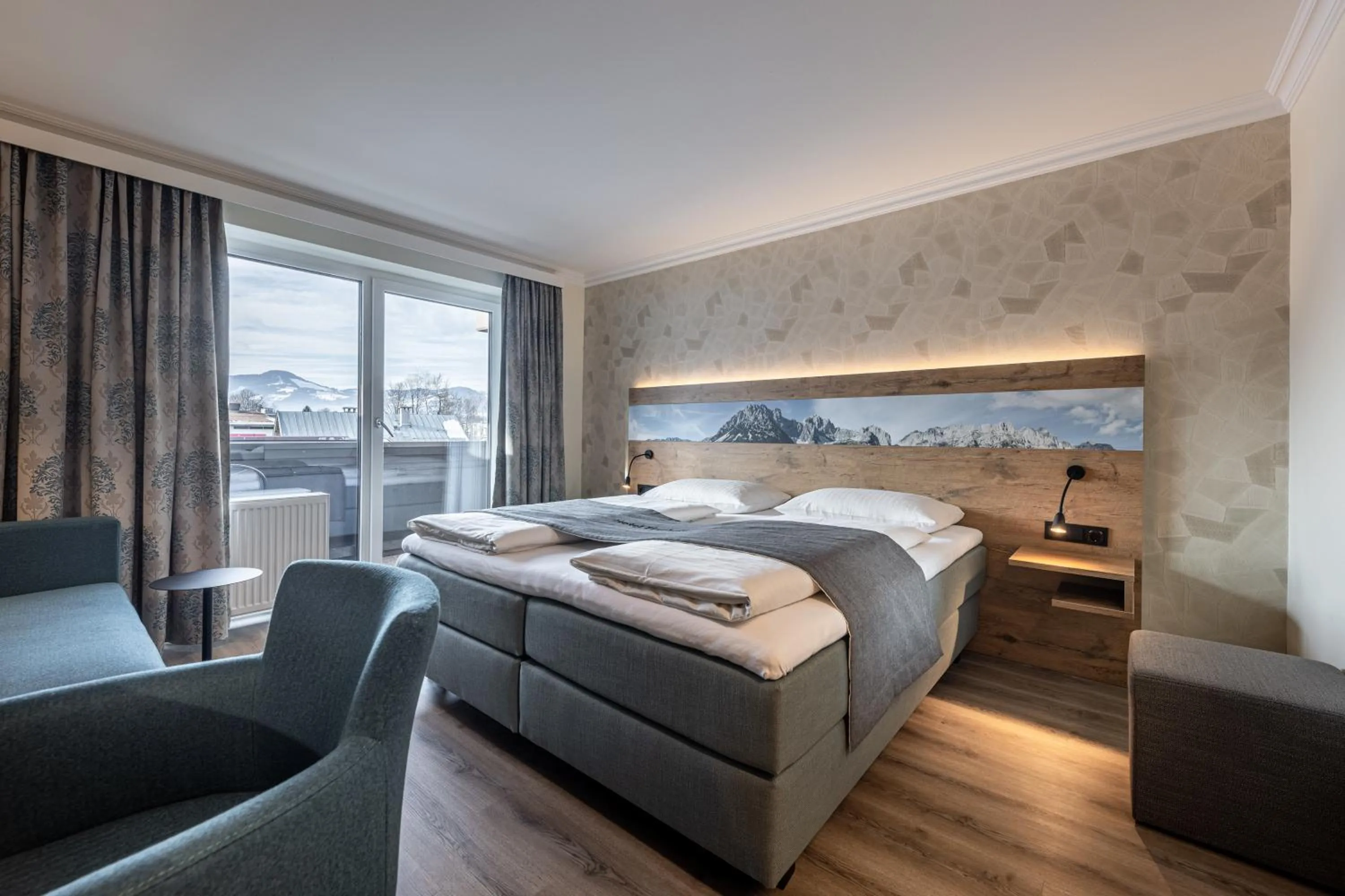 Mountain view, Bed in Hotel Fischer