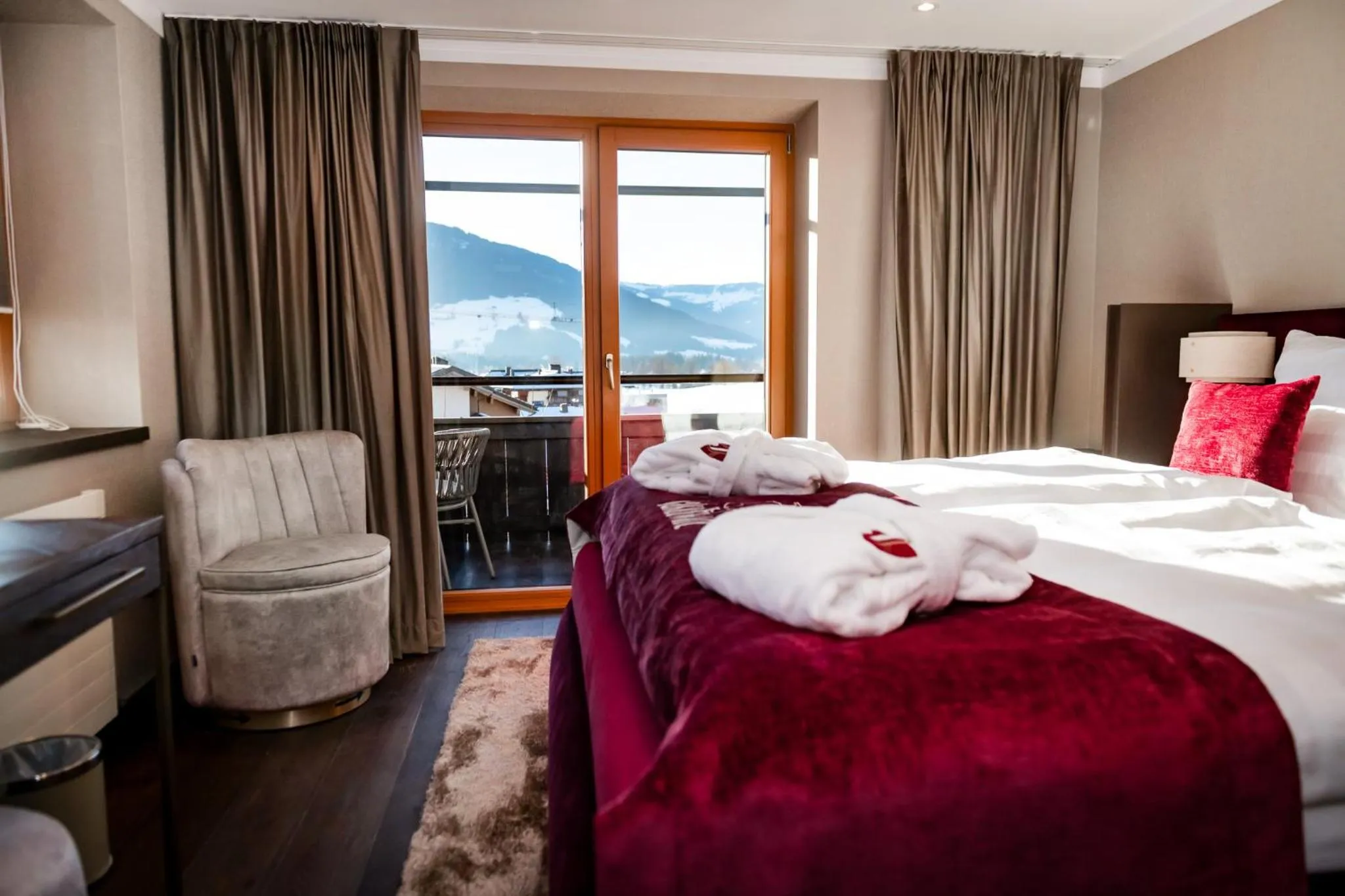 Bed in Hotel Jakobwirt Westendorf