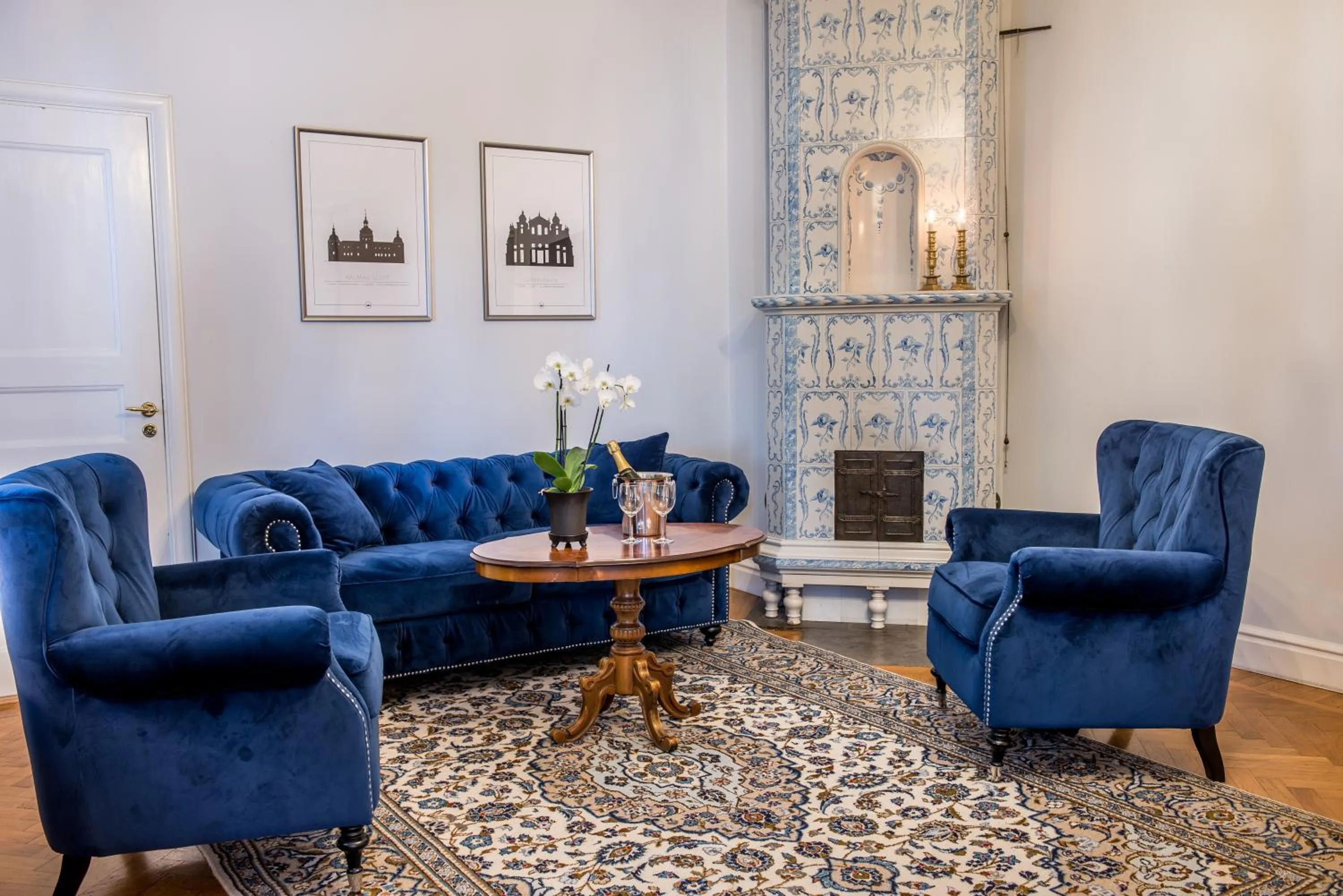 Seating area in Slottshotellet