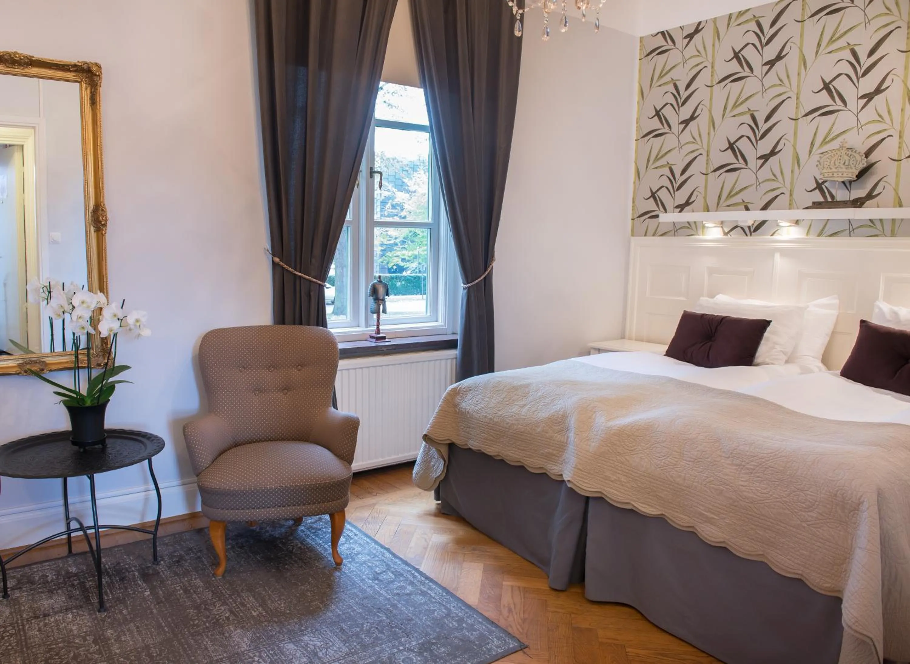 Bedroom, Bed in Slottshotellet