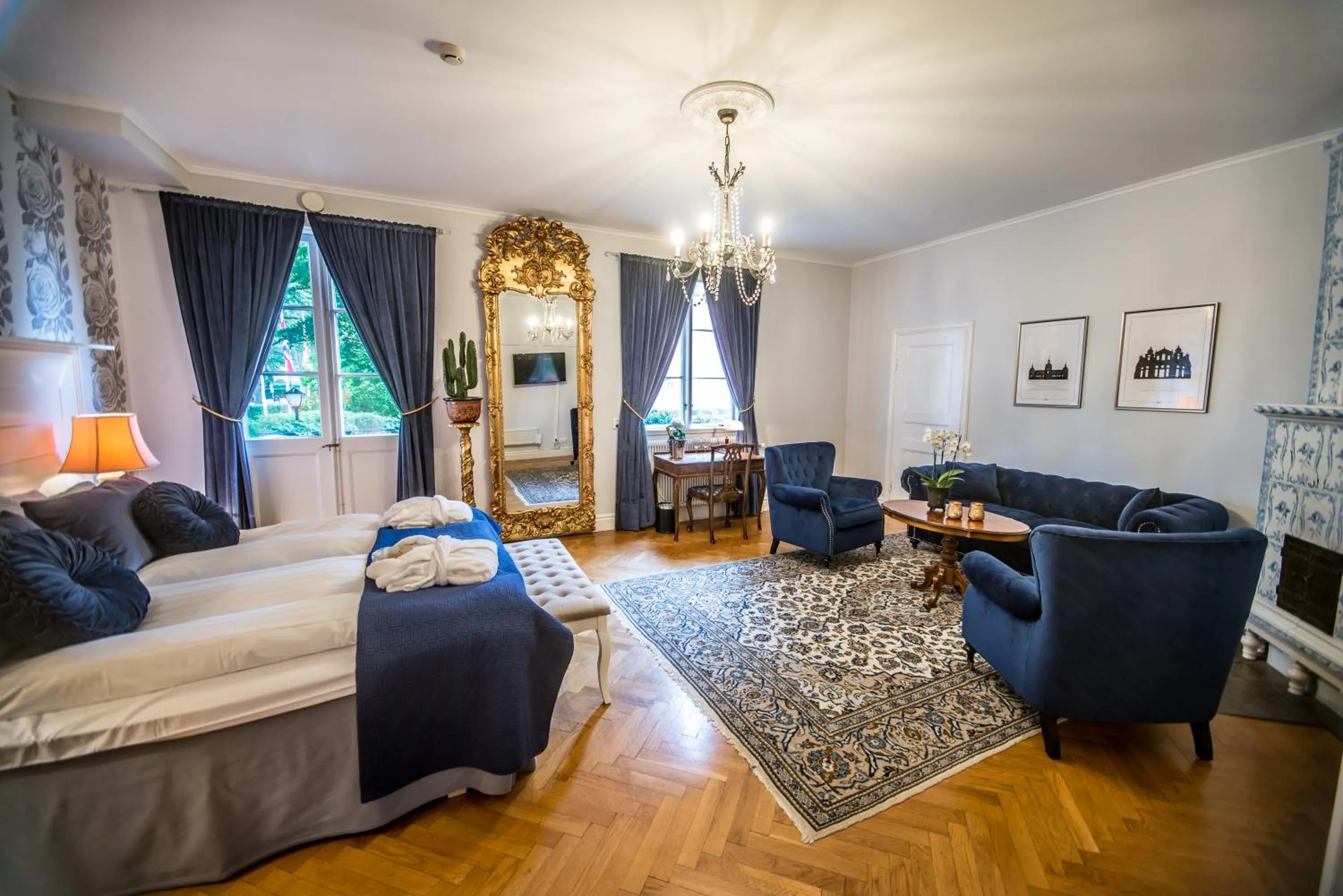 Bedroom, Bed in Slottshotellet