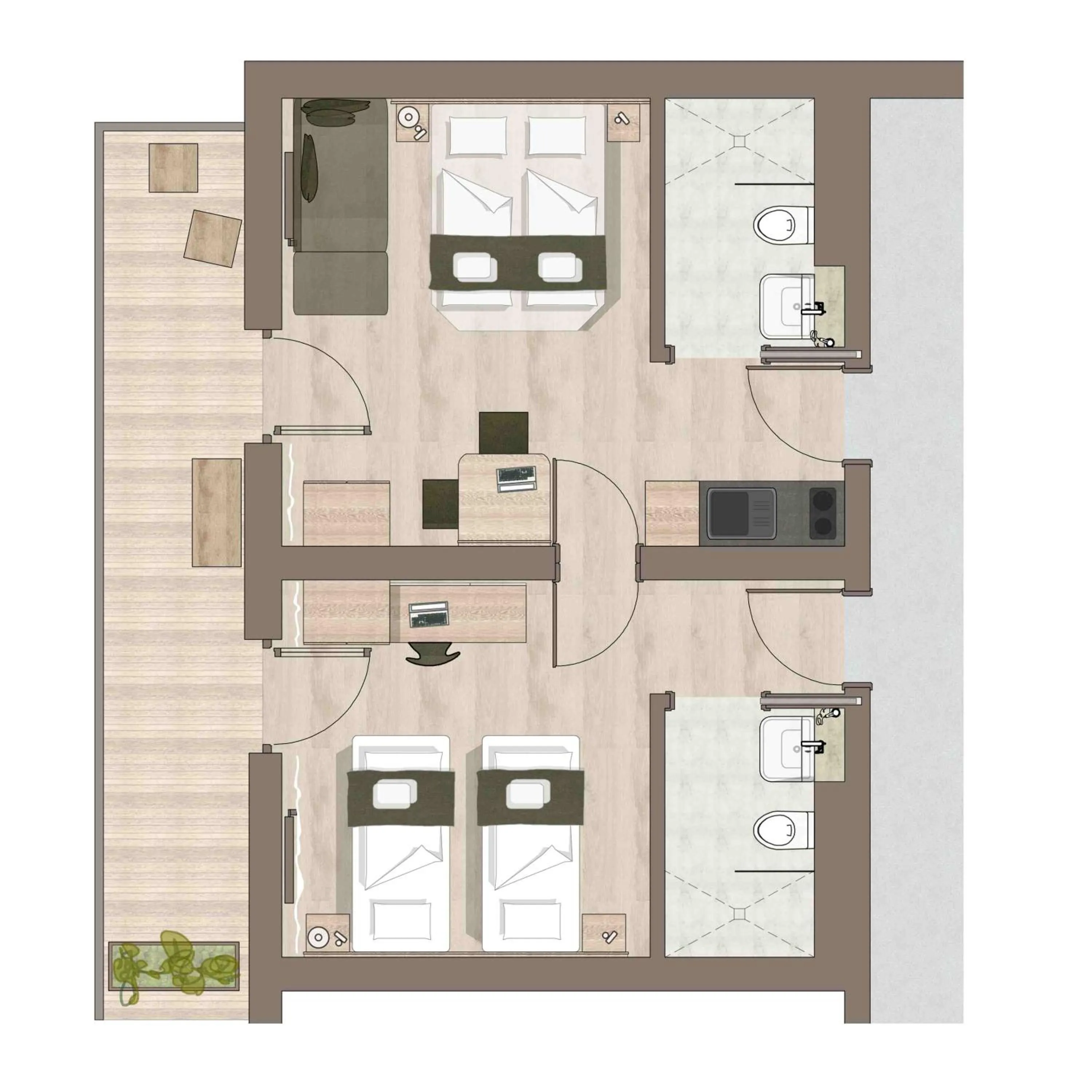 Photo of the whole room in Hotel Das Essigmanngut