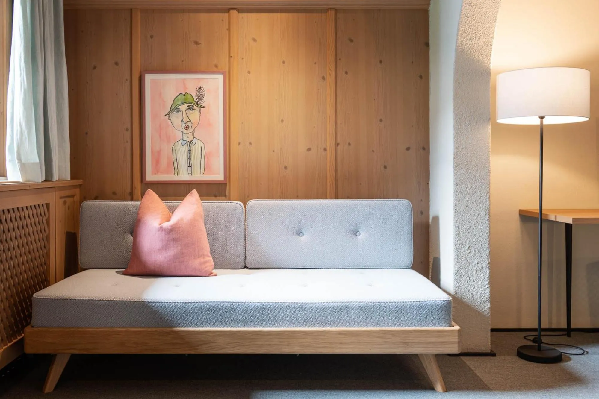 Living room, Bed in Schönherr Haus