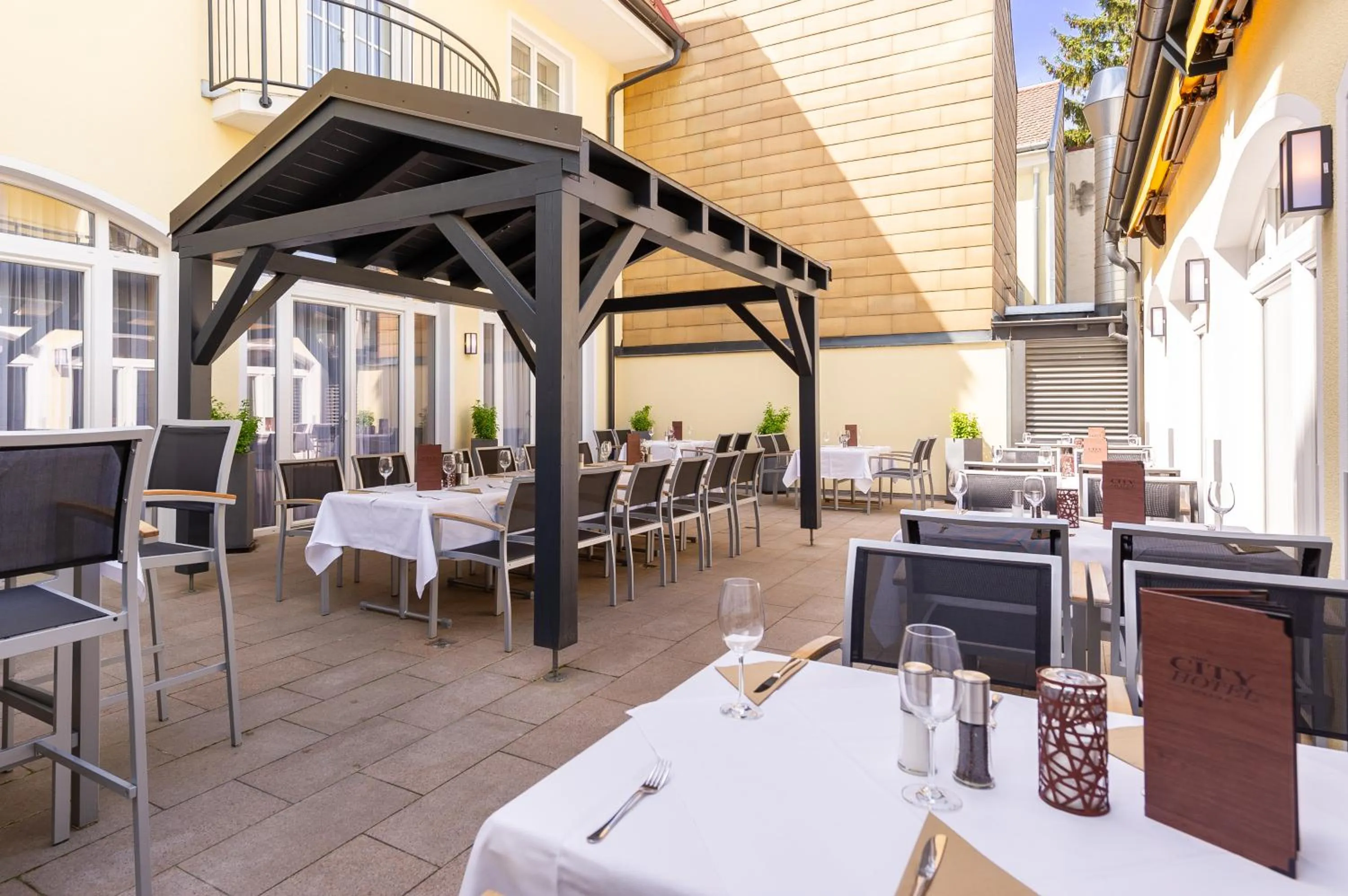Balcony/Terrace in City Hotel Stockerau