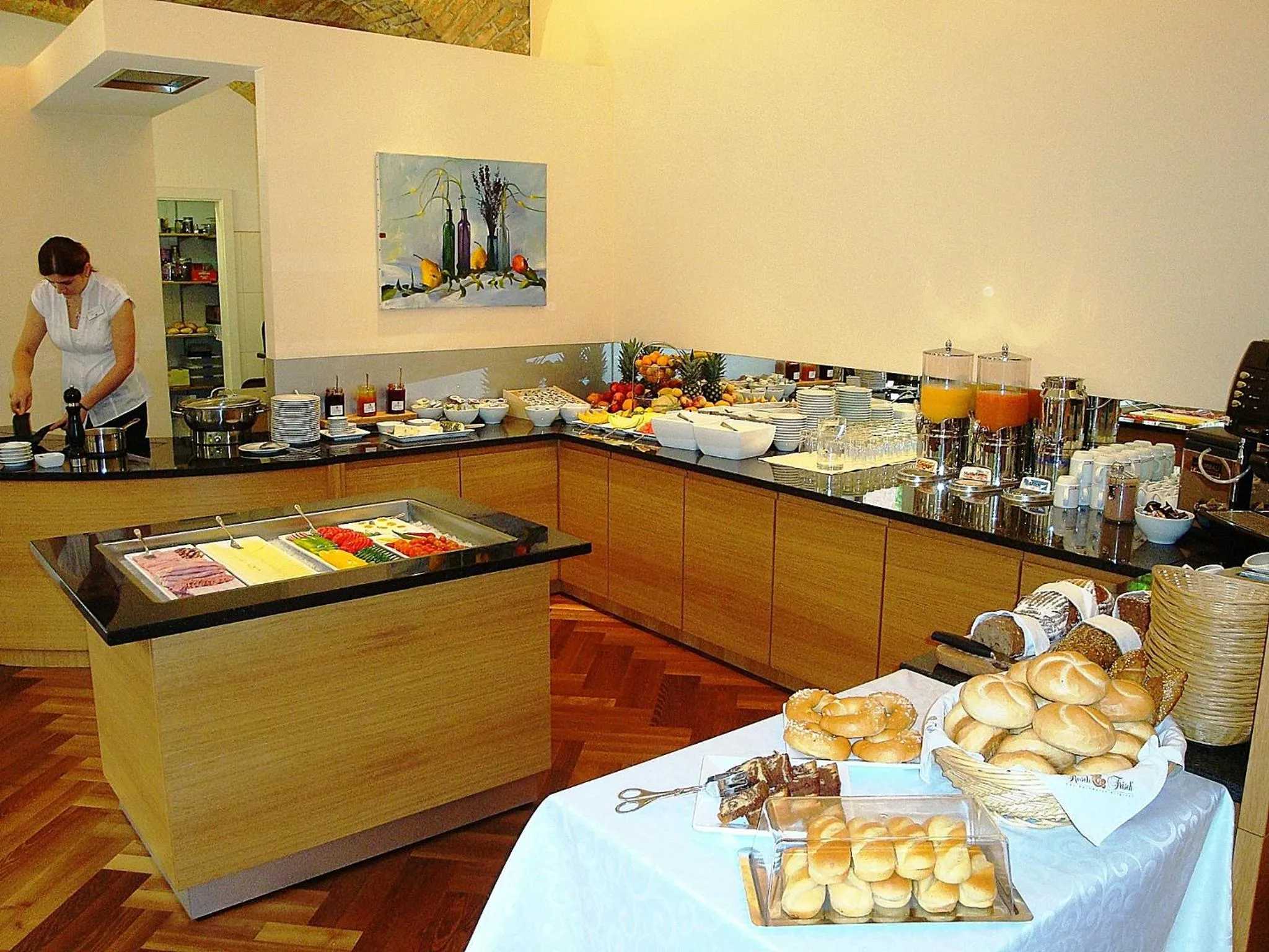 Buffet breakfast in Hotel Fabrik Wien