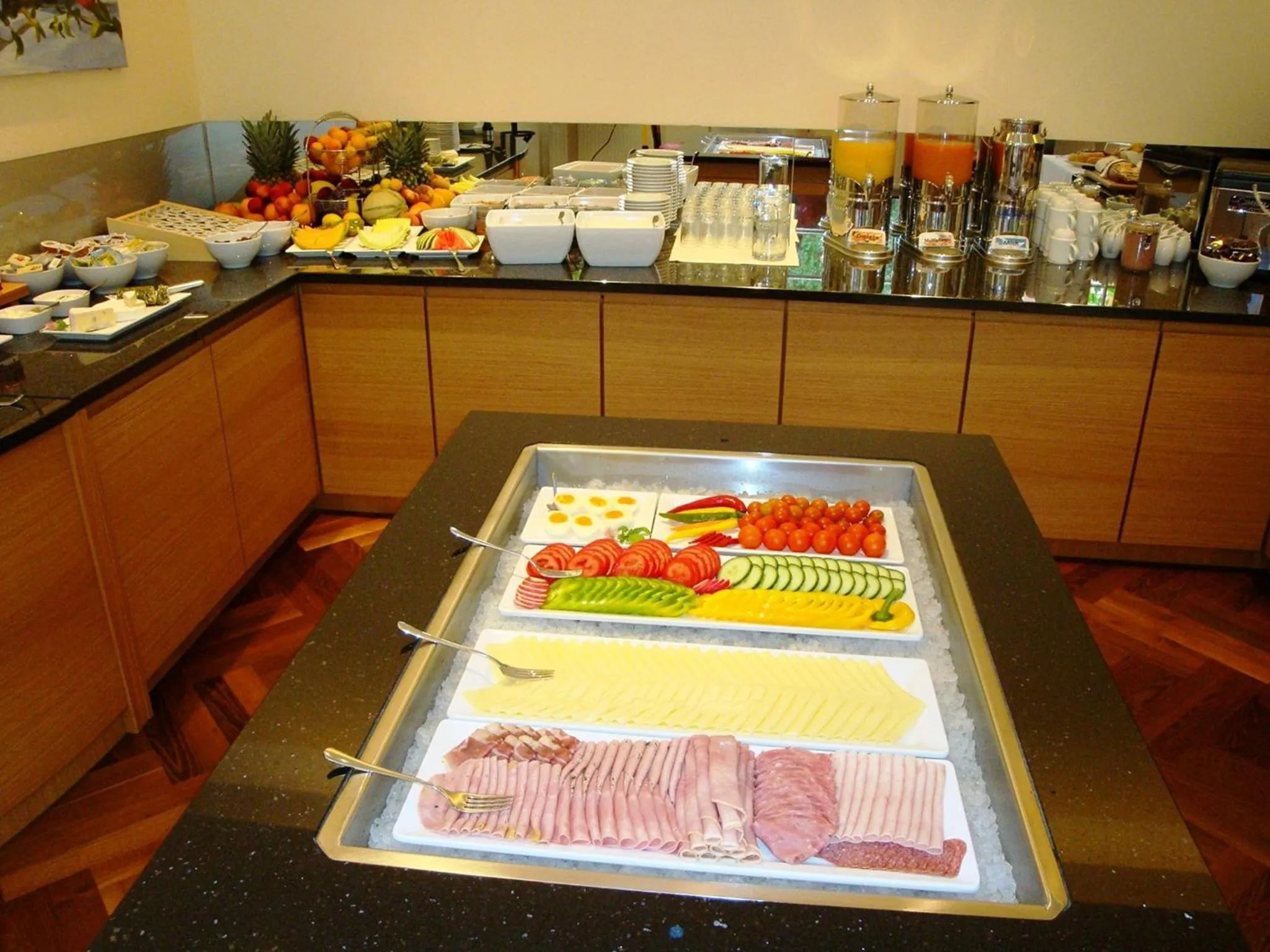 Buffet breakfast in Hotel Fabrik Wien