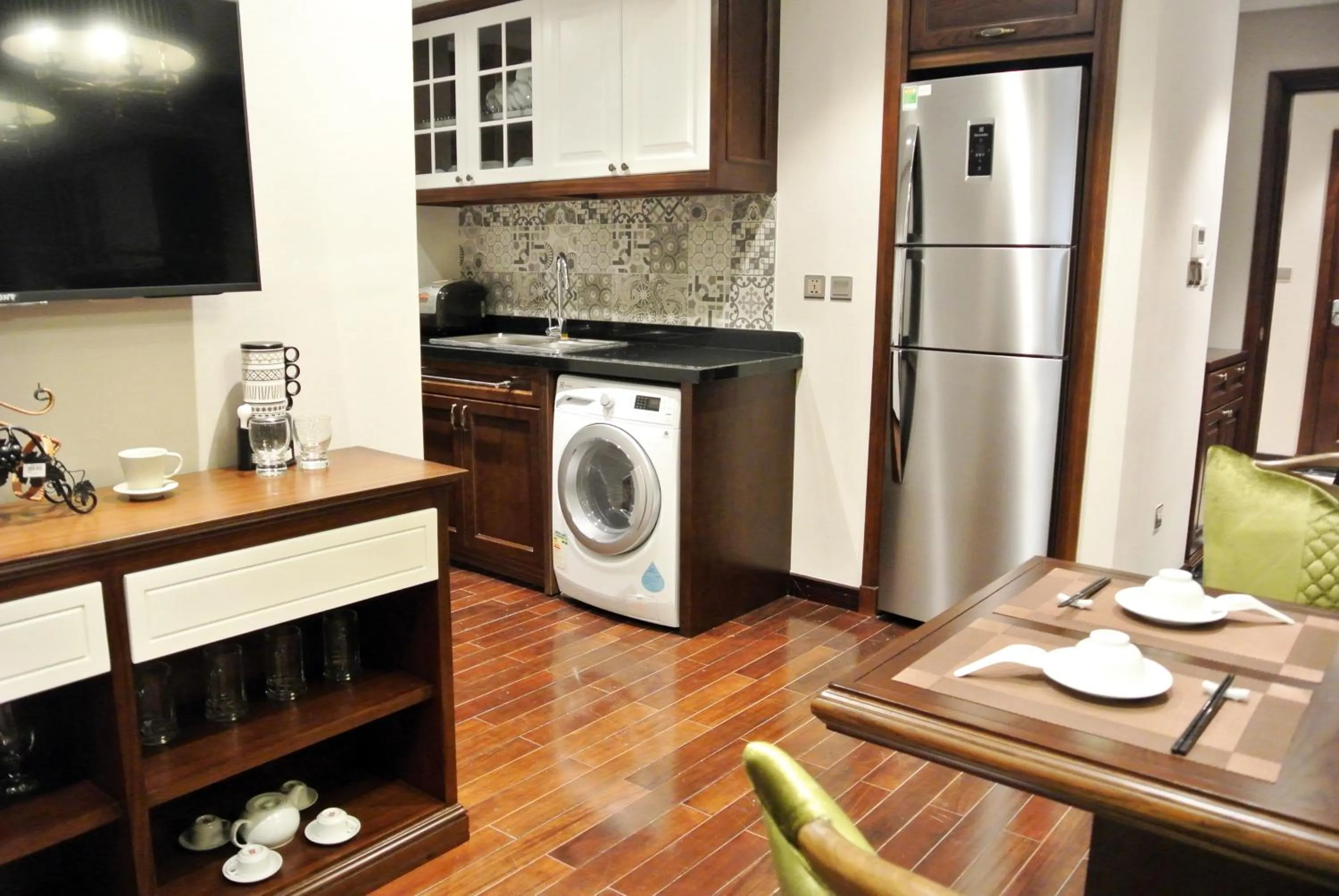 Kitchen or kitchenette in JB Serviced Apartment