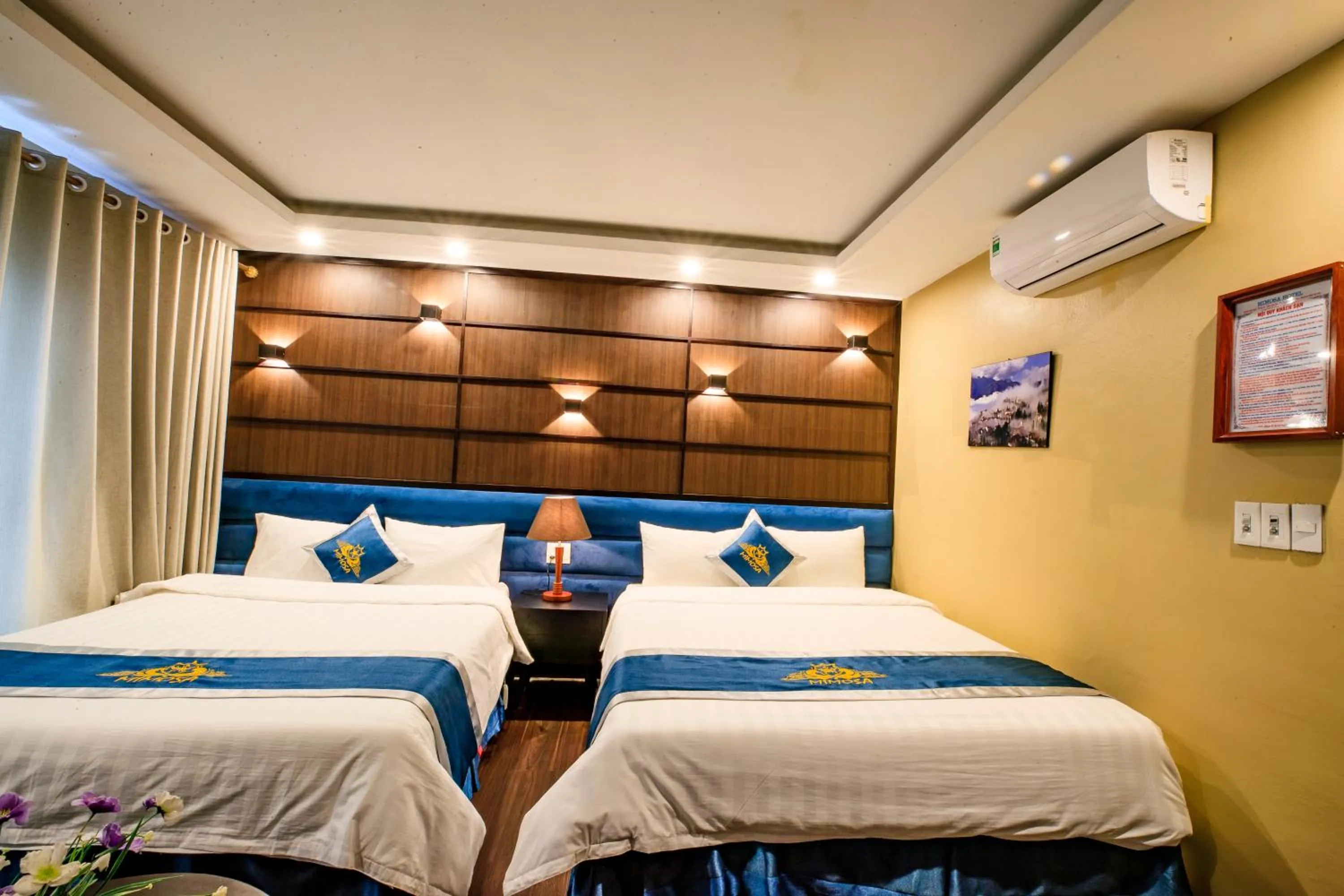 Bed in Mimosa Hotel Sapa