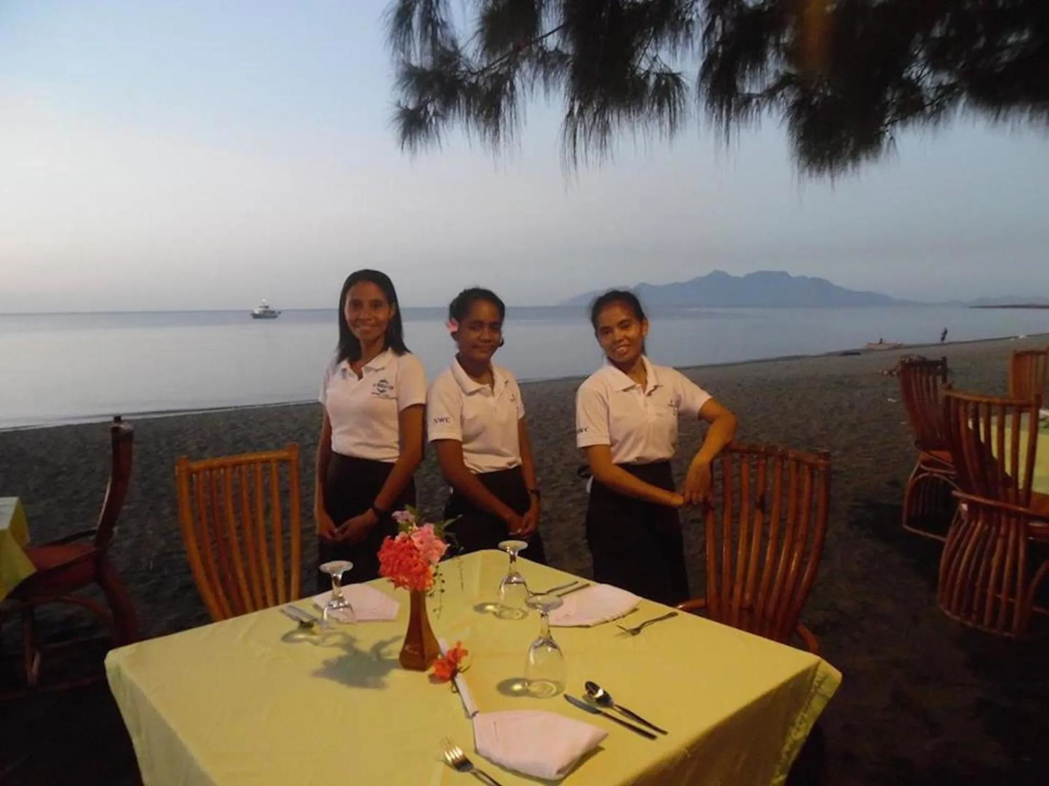 Staff in Sea World Club Beach Resort & Dive Center, RESORT THAT SUPPORTS THE POOR