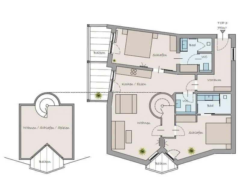 Photo of the whole room in Haus Karnia Appartements & Zimmer