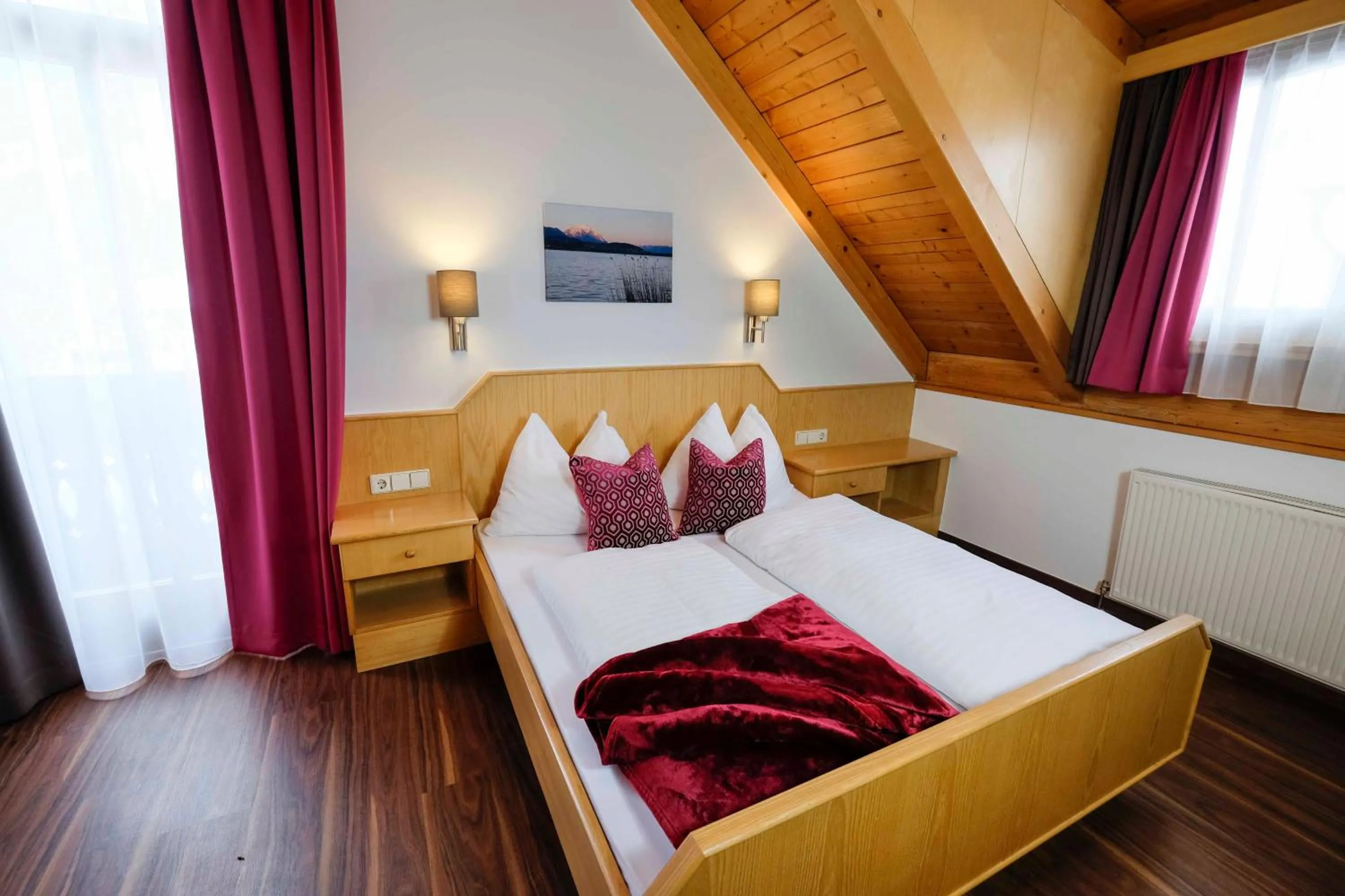 Bed in Haus Karnia Appartements & Zimmer