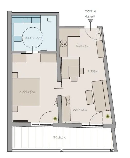 Photo of the whole room in Haus Karnia Appartements & Zimmer