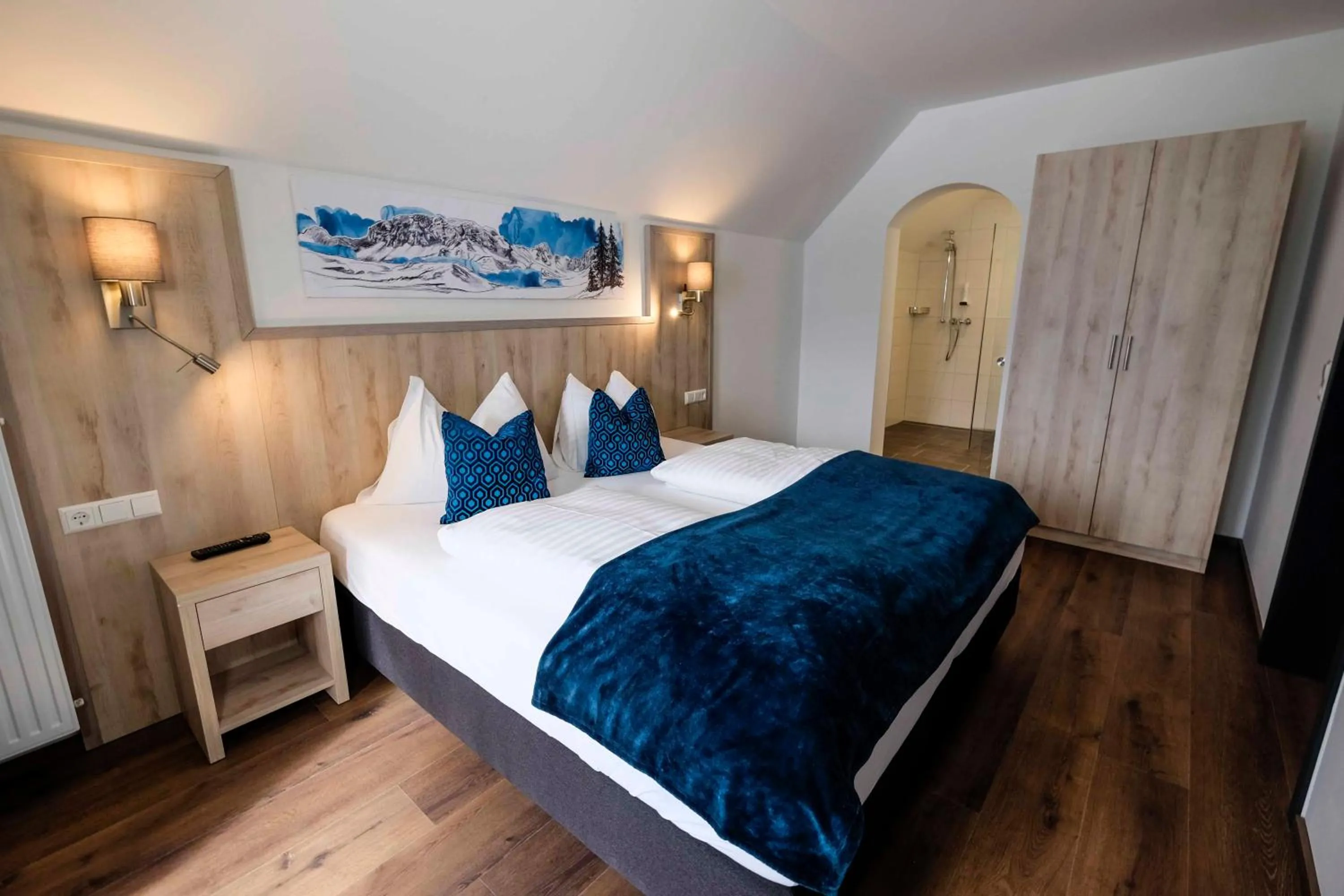 Bed in Haus Karnia Appartements & Zimmer