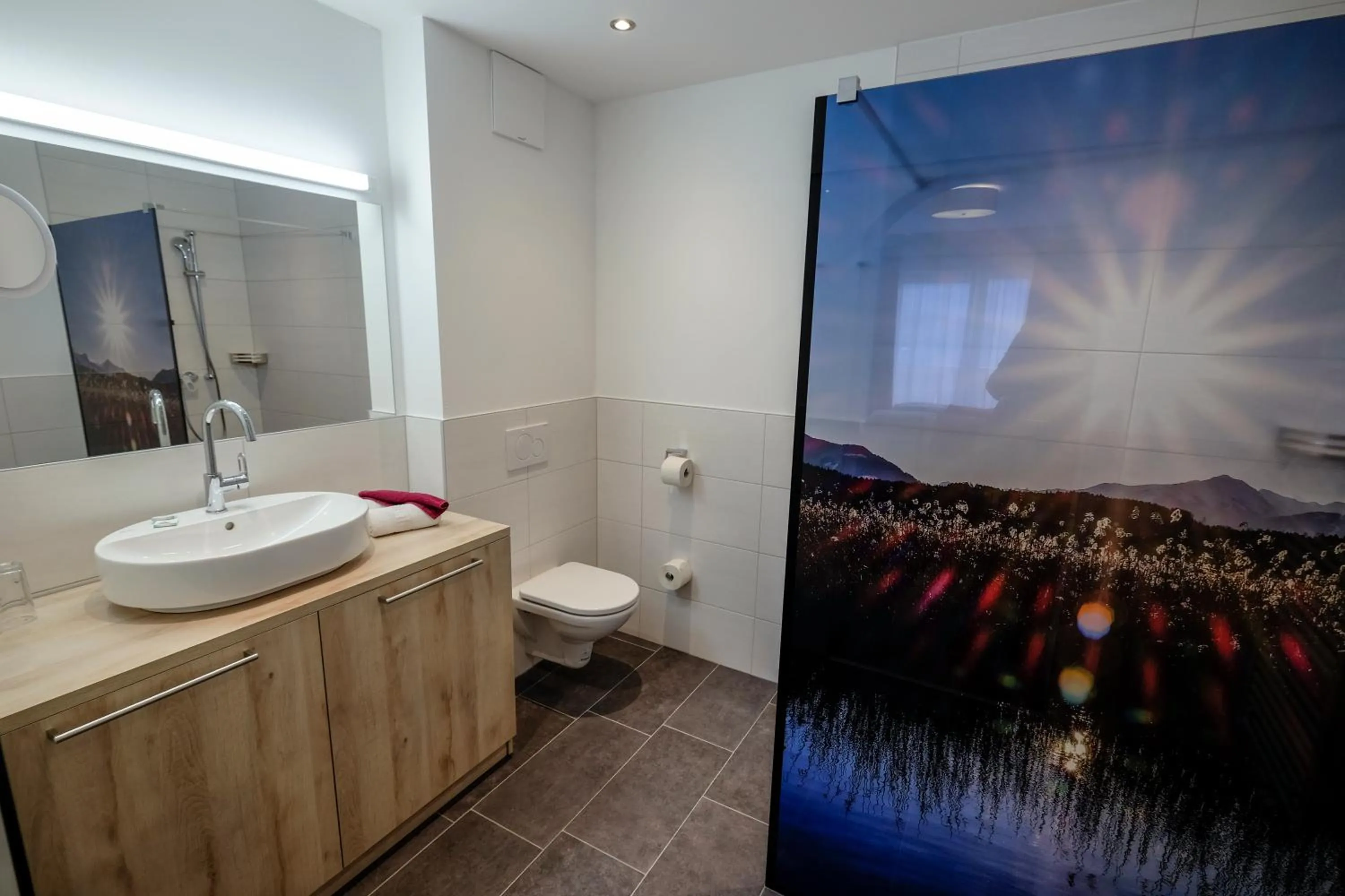 Shower in Haus Karnia Appartements & Zimmer