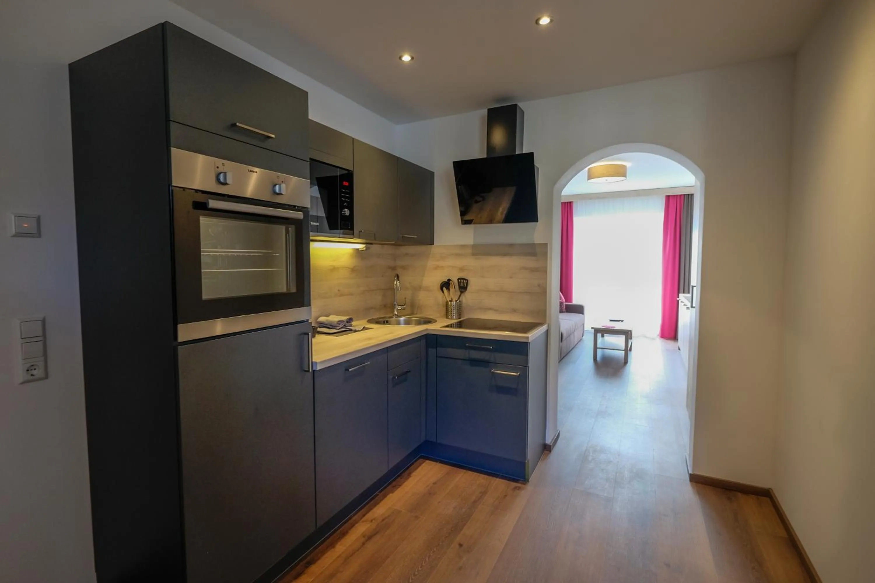 Kitchen or kitchenette in Haus Karnia Appartements & Zimmer