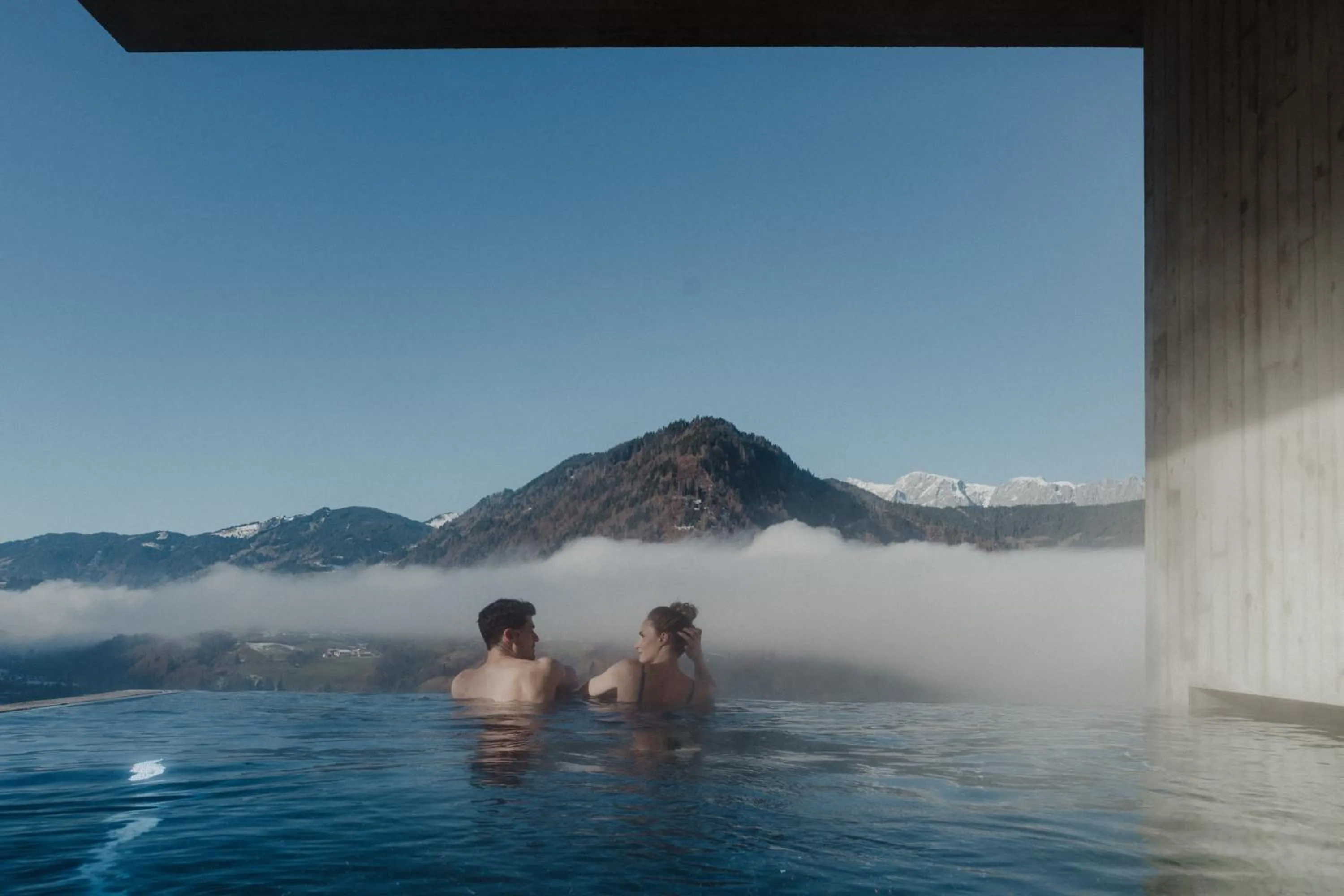 Swimming pool in Hotel Oberforsthof