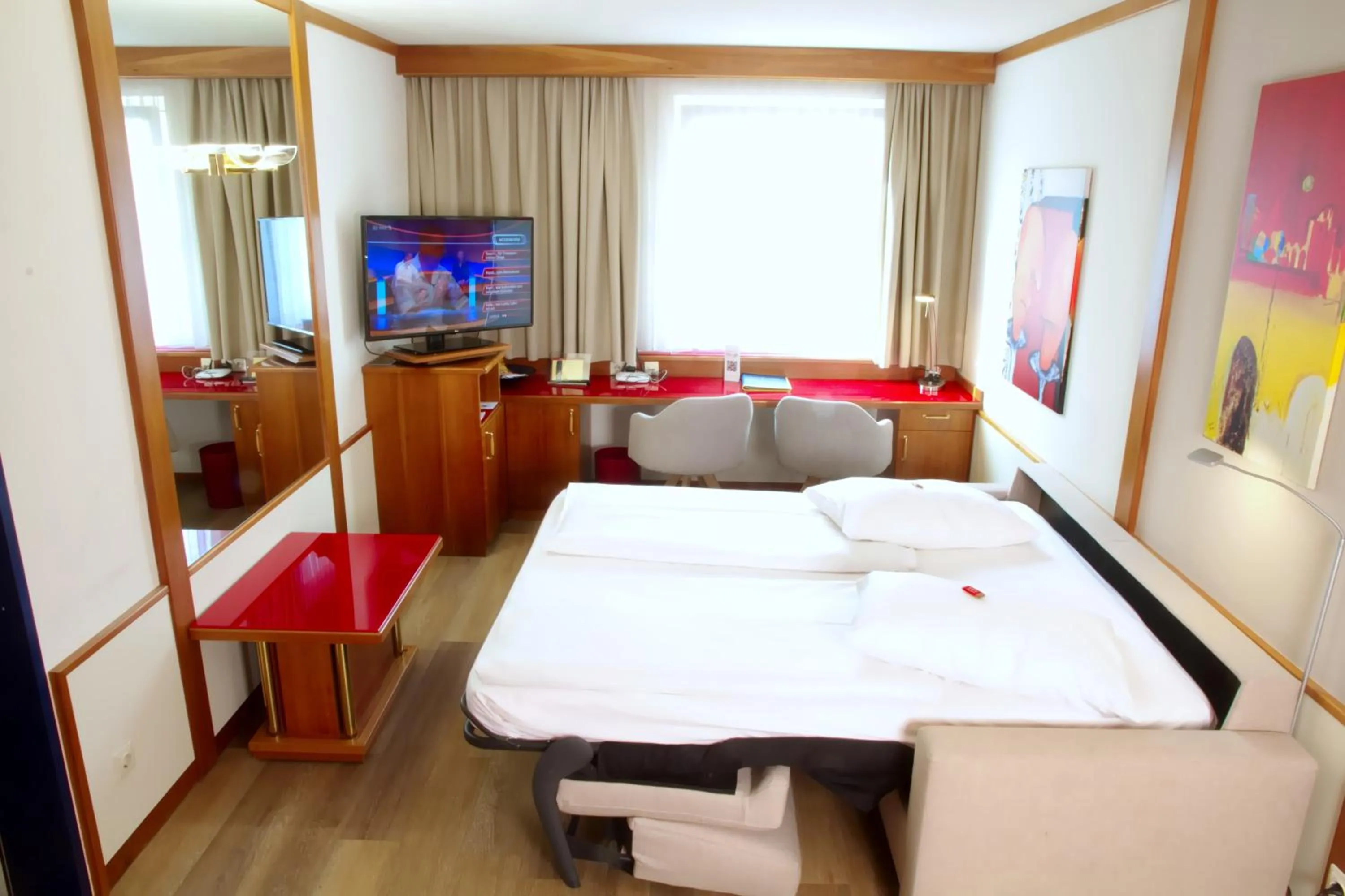 TV and multimedia, Bed in Vienna Sporthotel