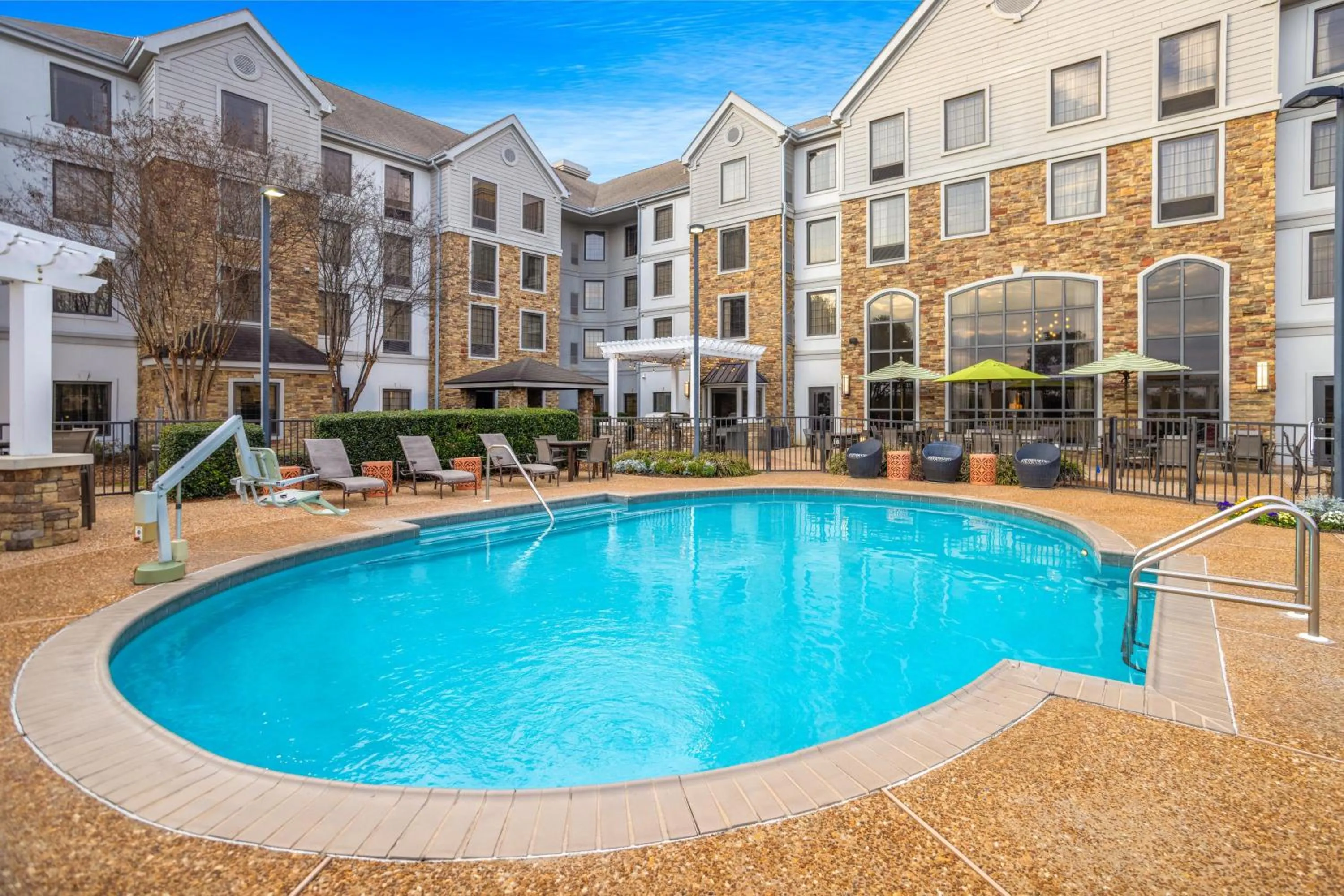 Pool view in Homewood Suites By Hilton Montgomery EastChase