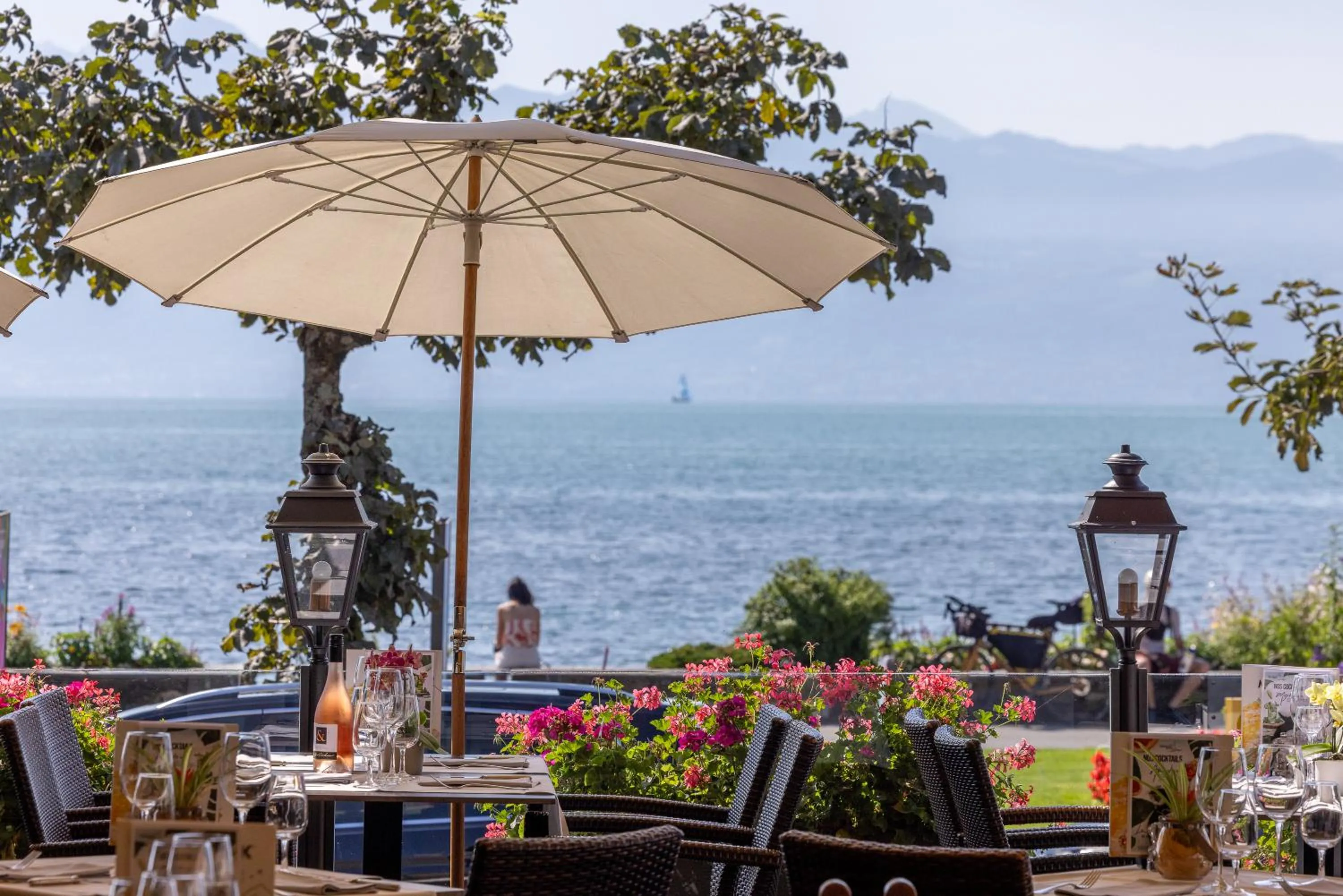 Restaurant/places to eat in Romantik Hotel Mont Blanc au Lac