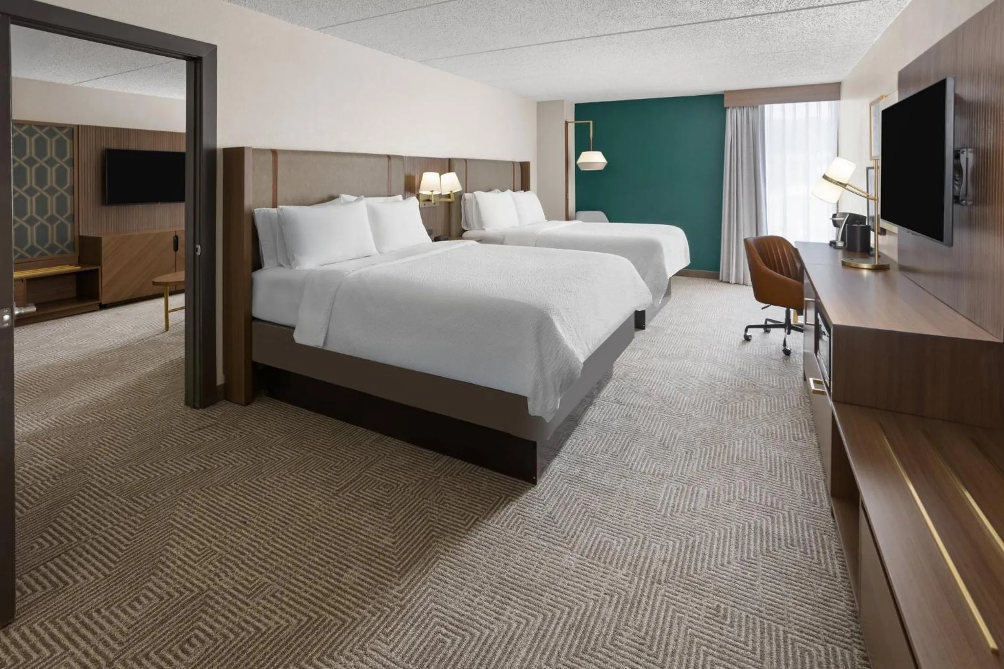 Photo of the whole room, Bed in Holiday Inn Morgantown - Reading Area by IHG