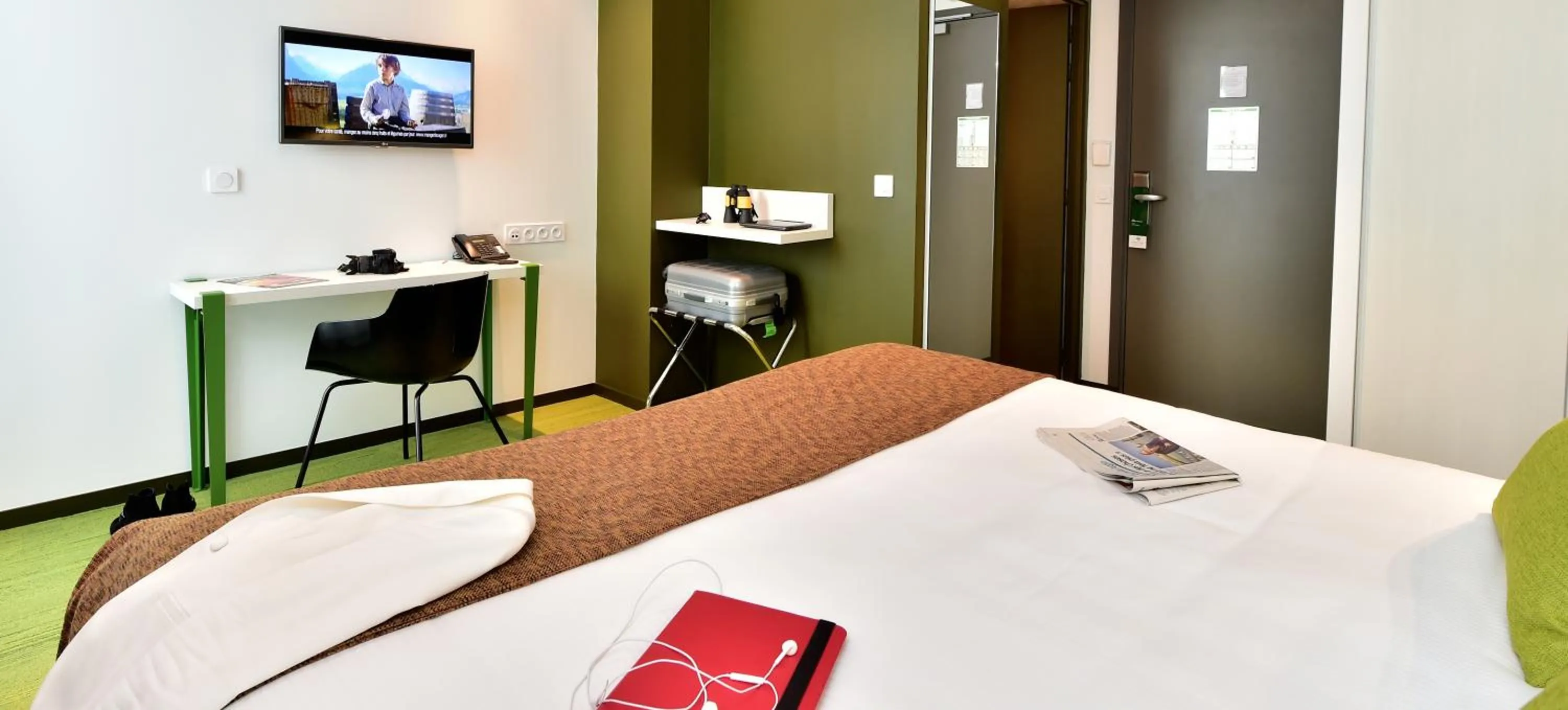 Bedroom, Bed in Central Park Hôtel & Spa