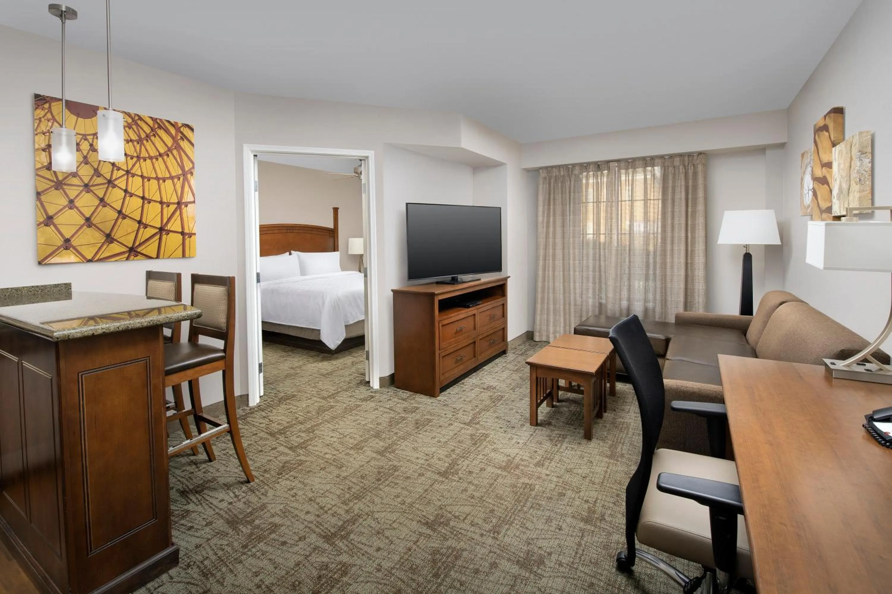 Photo of the whole room, Bed in Staybridge Suites North Charleston by IHG