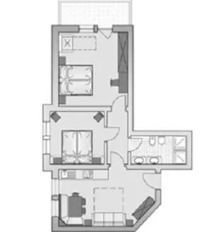 Floor plan in Apparthotel Sellaronda