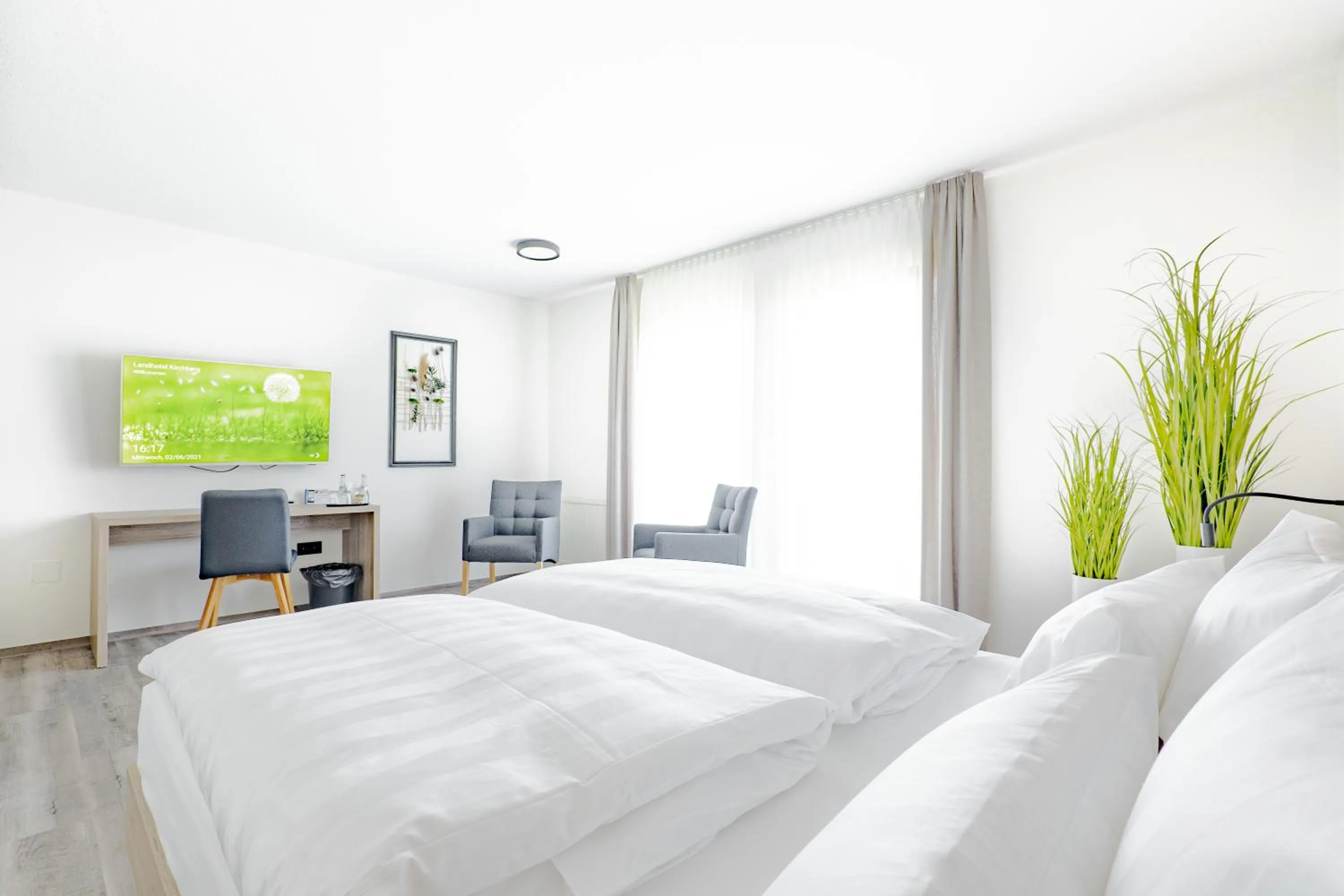 Bed in Landhotel Kirchberg