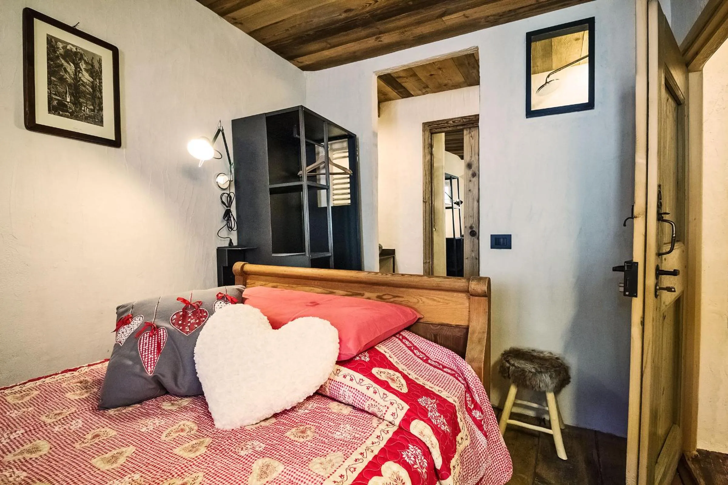 Bathroom, Bed in Maison La Saxe