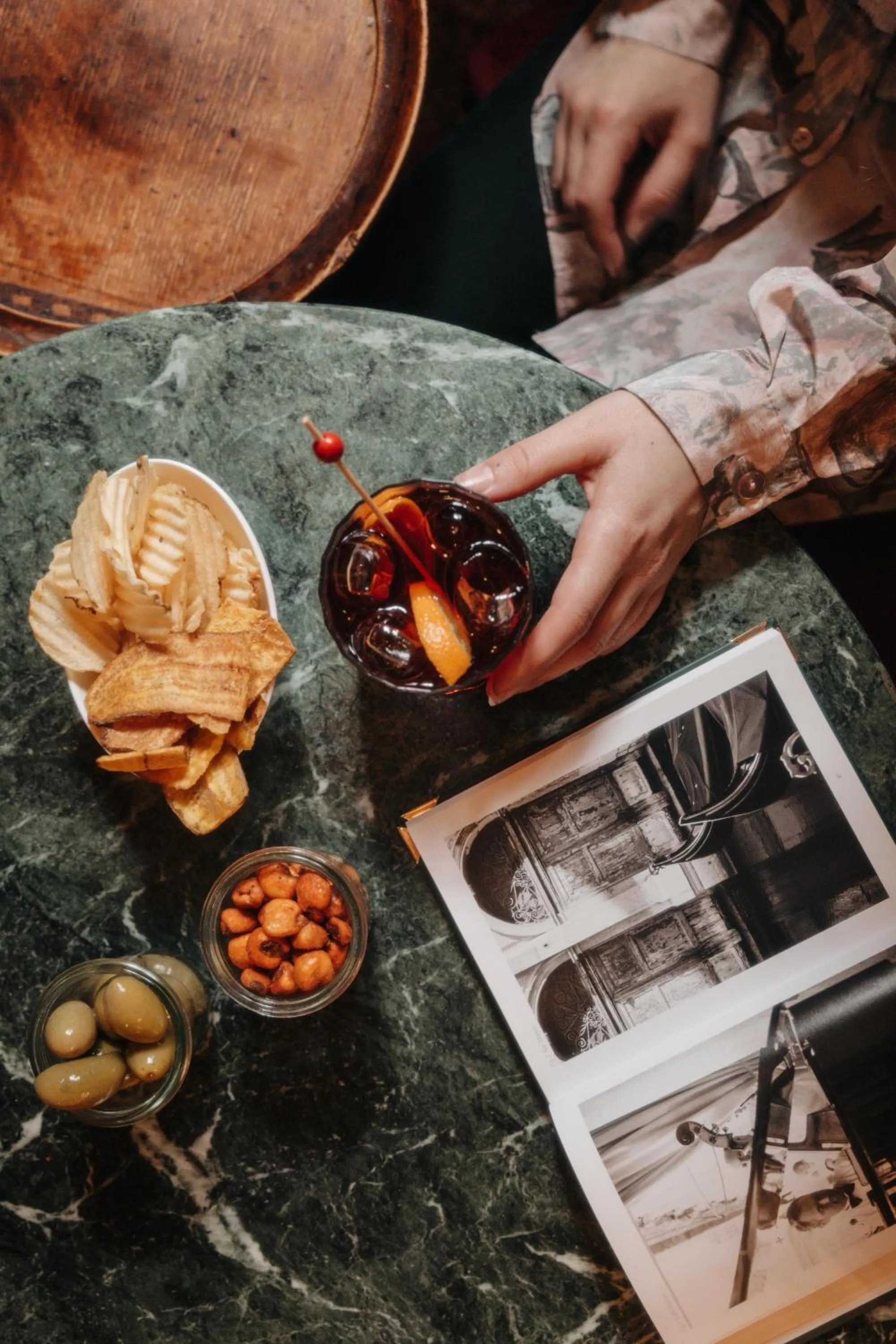 Food and drinks in Hotel Flora