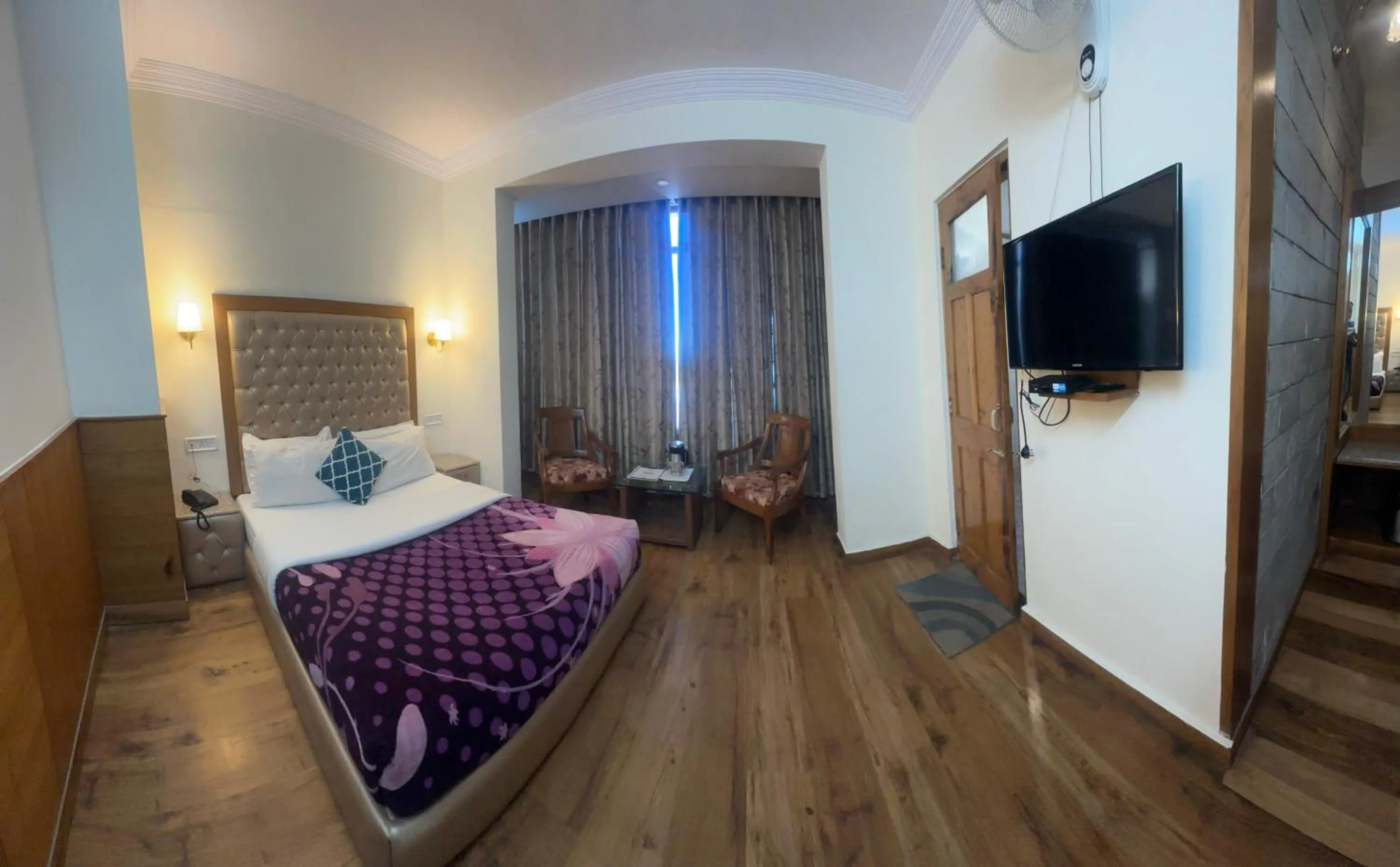 View (from property/room), Bed in Hotel Lords Regency - Connected to Mall Road