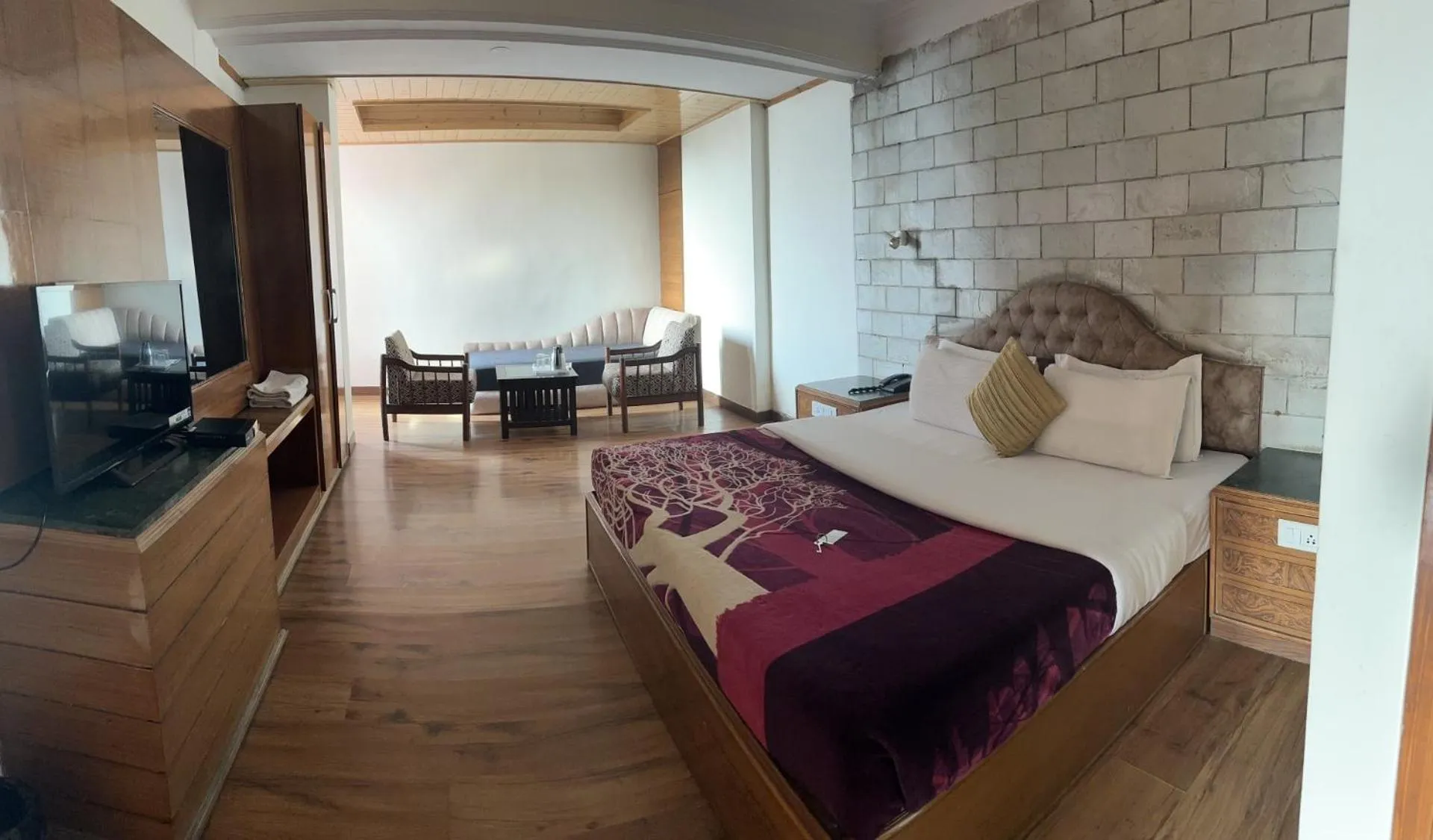 View (from property/room), Bed in Hotel Lords Regency - Connected to Mall Road